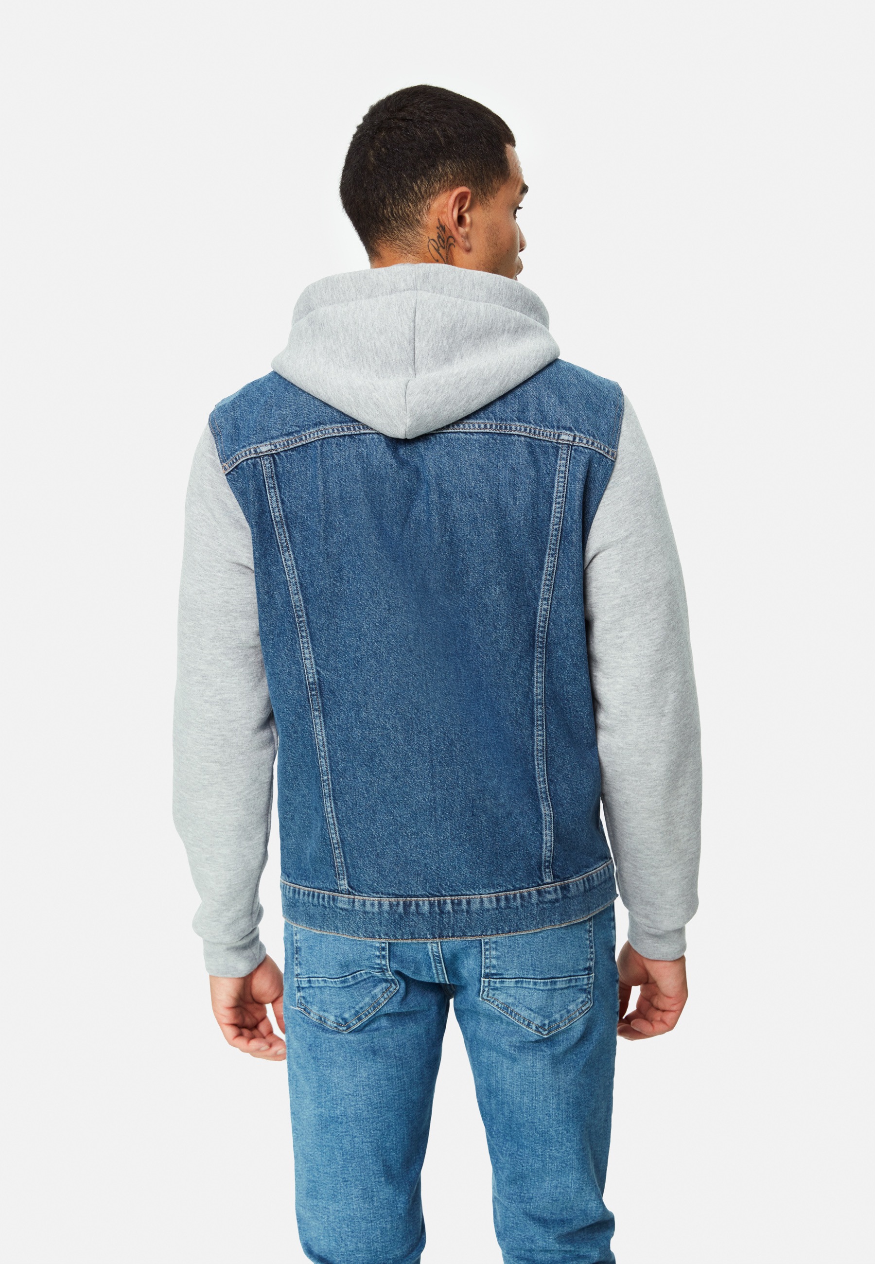 Mavi Jeansjacke »JERRY«, mit Kapuze, Jeansjacke mit Jerseyärmeln