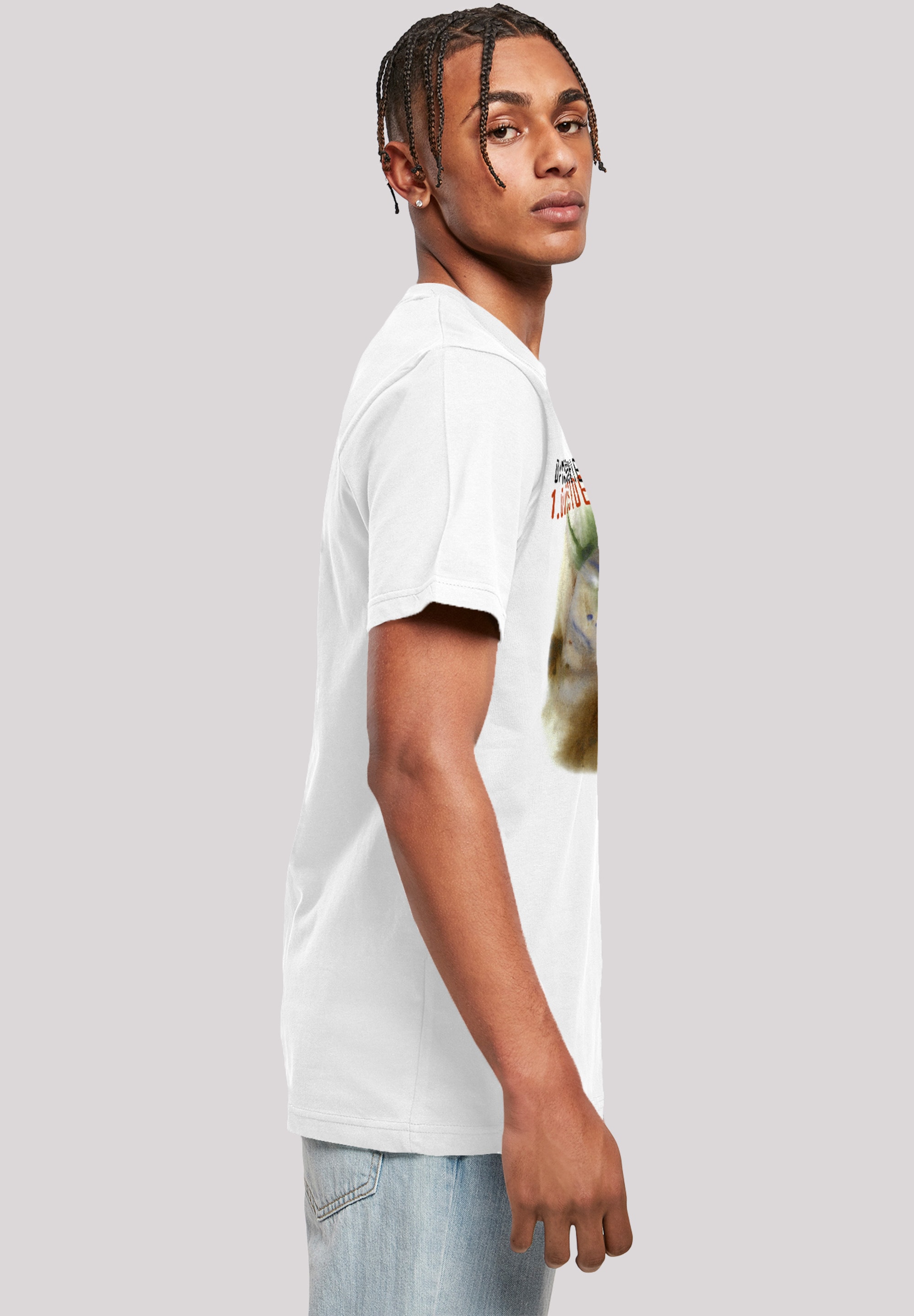 F4NT4STIC T-Shirt »David Bowie Outside Album Cover«, Herren,Premium Merch,Regular-Fit,Basic,Bandshirt