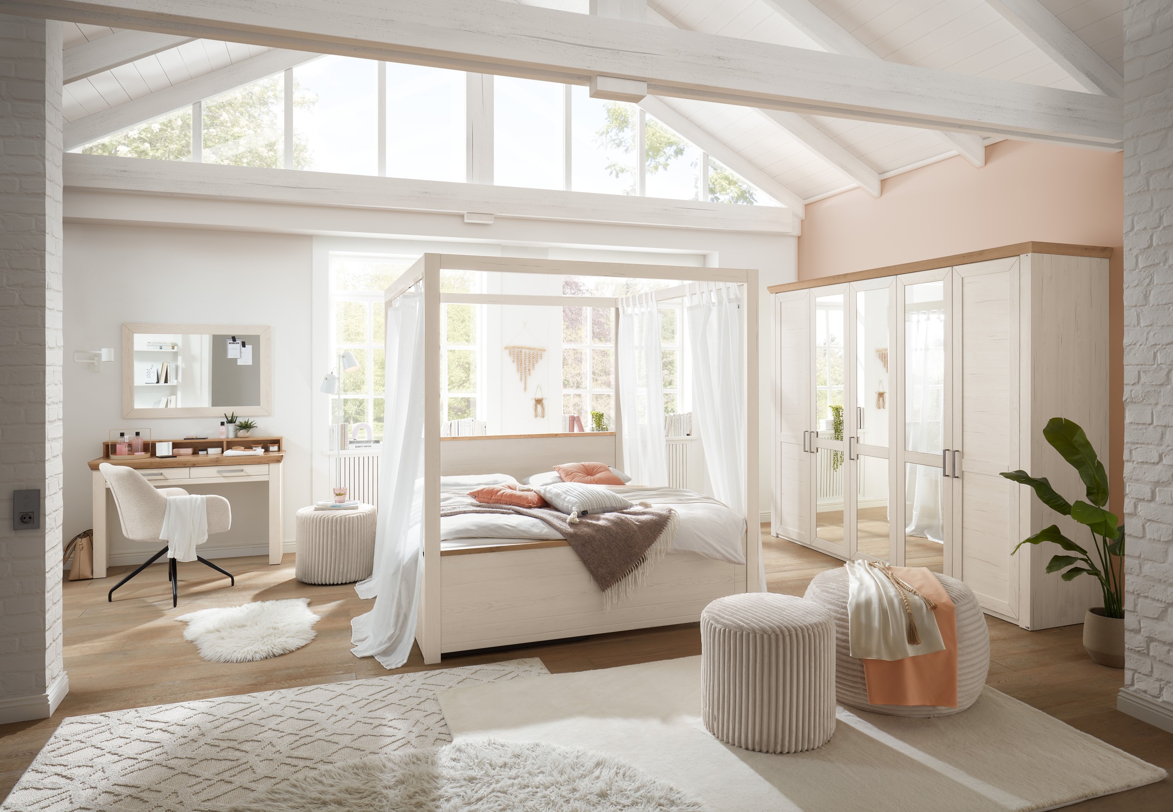 set one by Musterring Schminktisch 1 Stk. tlg. mit zwei Schubkästen, Landha günstig online kaufen