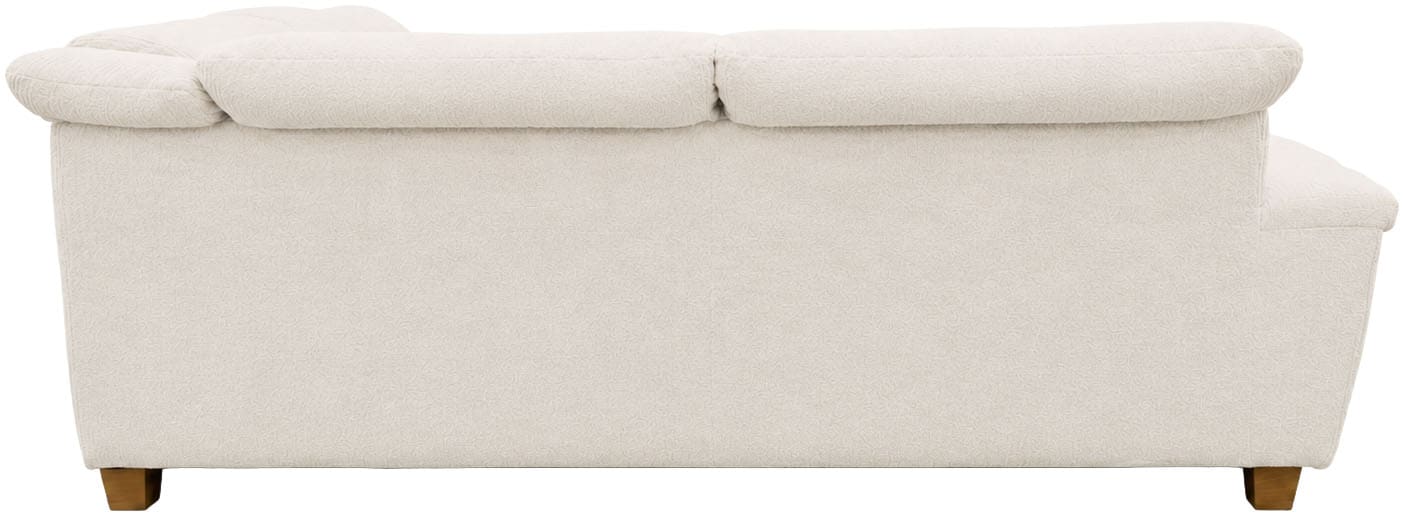 OTTO home Wohnlandschaft »Egedal 352 x 214 cm, auch mit Schlaffunktion & Bettkasten, Holzfüße« Kopfteile verstellbar, U-Form, aus pflegeleichtem Lu x us-Microfaser
