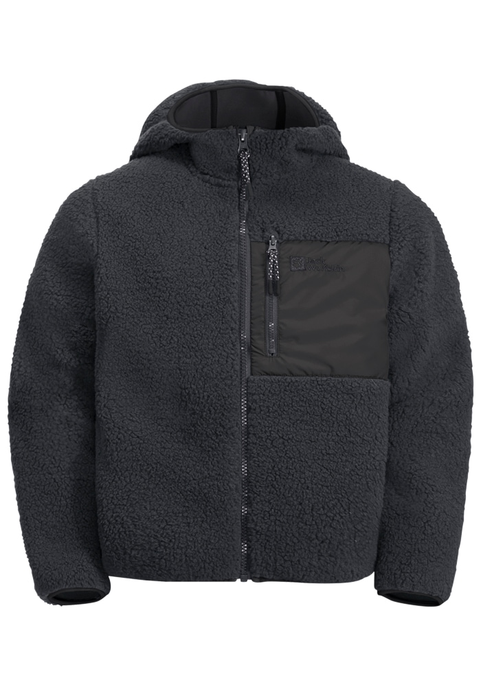 Jack Wolfskin Fleecejacke "ICE CURL HOOD JACKET K", mit Kapuze