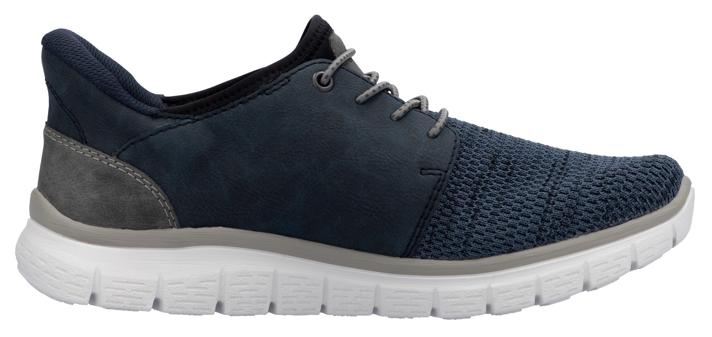 Rieker Slip-On Sneaker, Freizeitschuh, Halbschuh, Schlupfschuh, gepolsterter Fersenabschluss