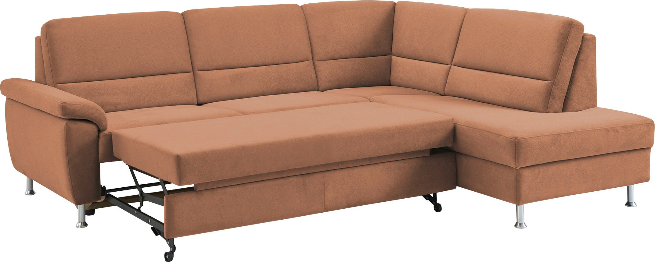 CALIZZA INTERIORS Ecksofa »Onyx L-Form«, Ottomane links oder rechts, wahlweise mit Bettfunktion, Breite 257 cm