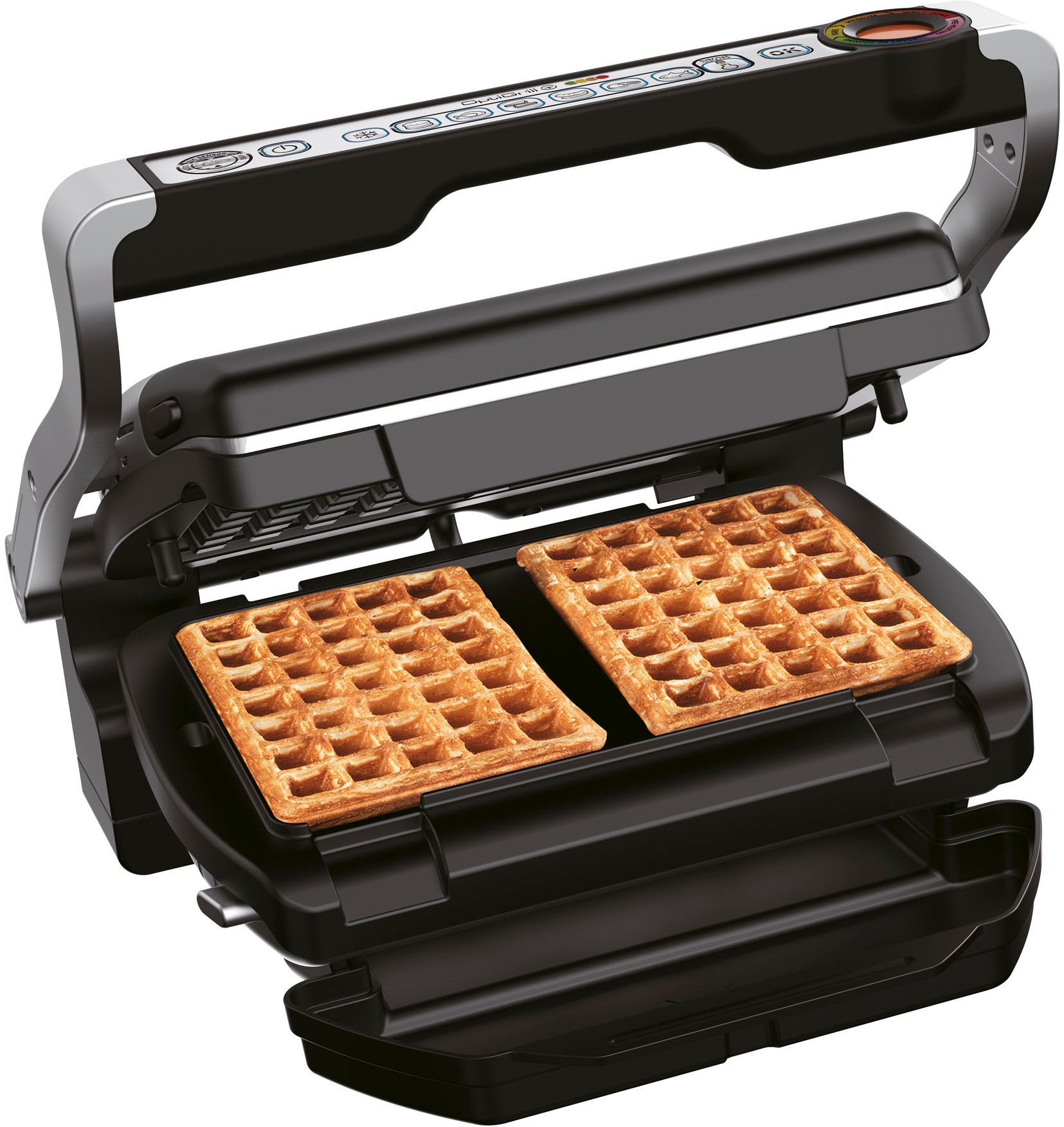 Tefal Waffelplatten »XA7238 für den OptiGrill«, Aluminium-Kunststoff, (Set, 2 St.), Aluminiumdruckguss, antihaftbeschichtet, spülmaschinengeeignet