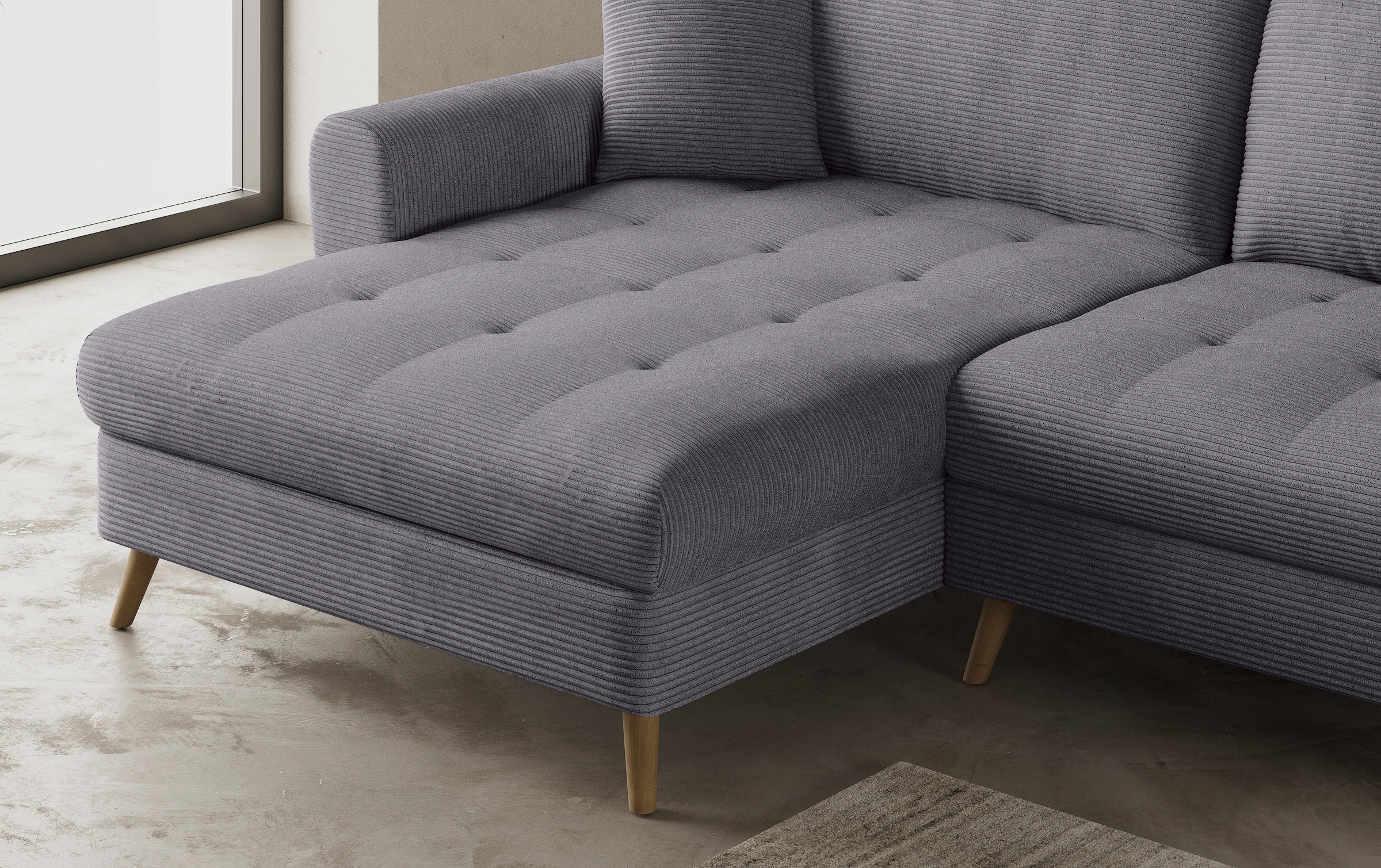 Mr. Couch Ecksofa »Blackburn II, L-Form«, Mit Kaltschaumpolsterung bis 140 kg belastbar
