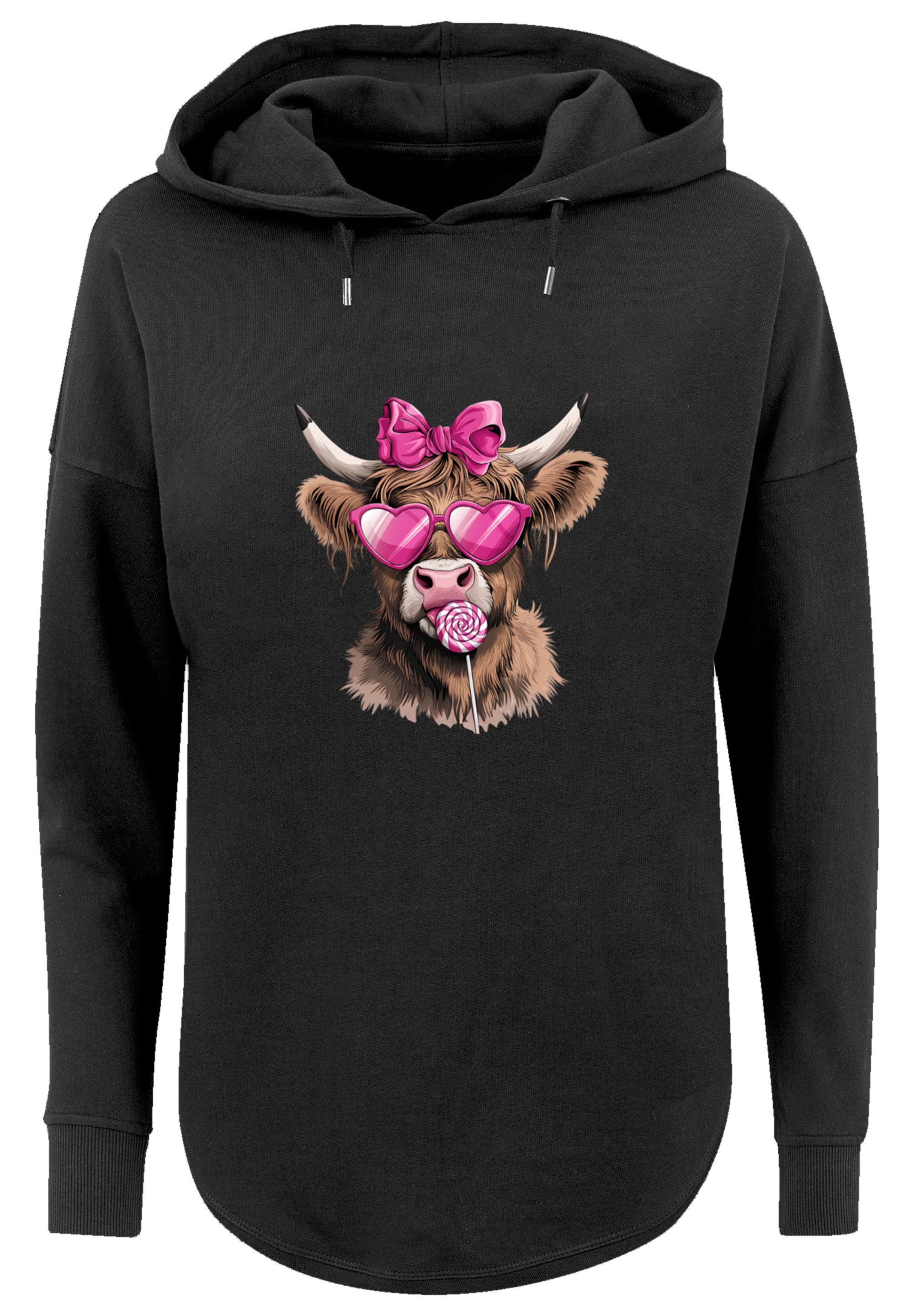 F4NT4STIC Kapuzenpullover »Highland Cow Valentinstag Sonnenbrille«, Premium Qualität