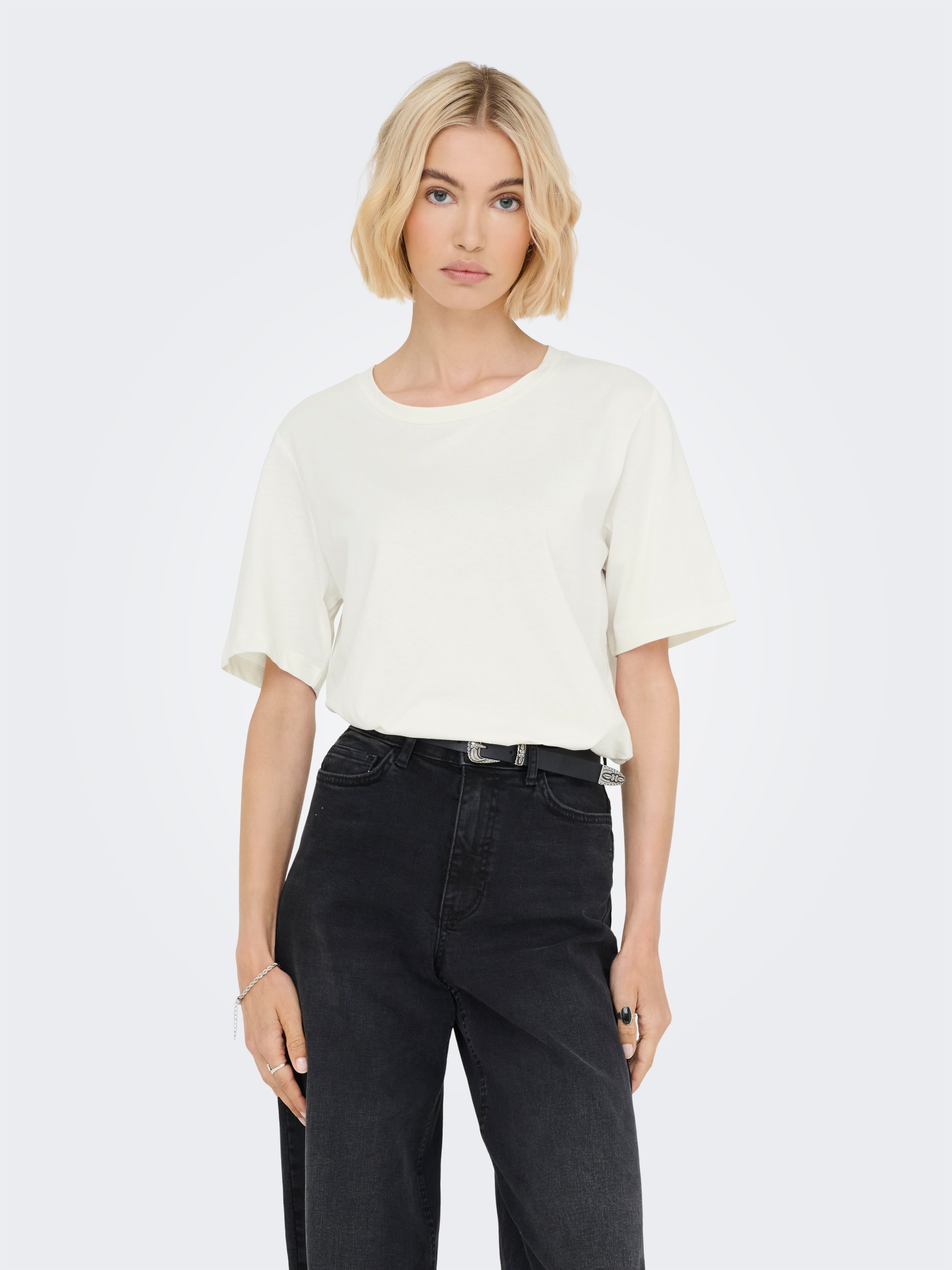 ONLY Kurzarmshirt "ONLONLY – Doppelpack T-Shirts für Alltag und Freizeit" P günstig online kaufen