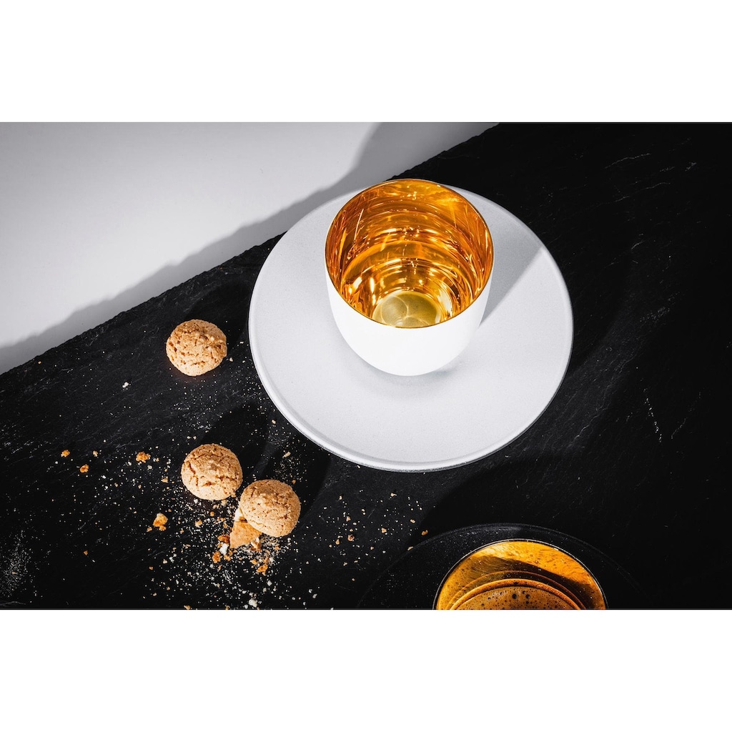Eisch Espressoglas »Cosmo gold«, (Set, 2 tlg.)