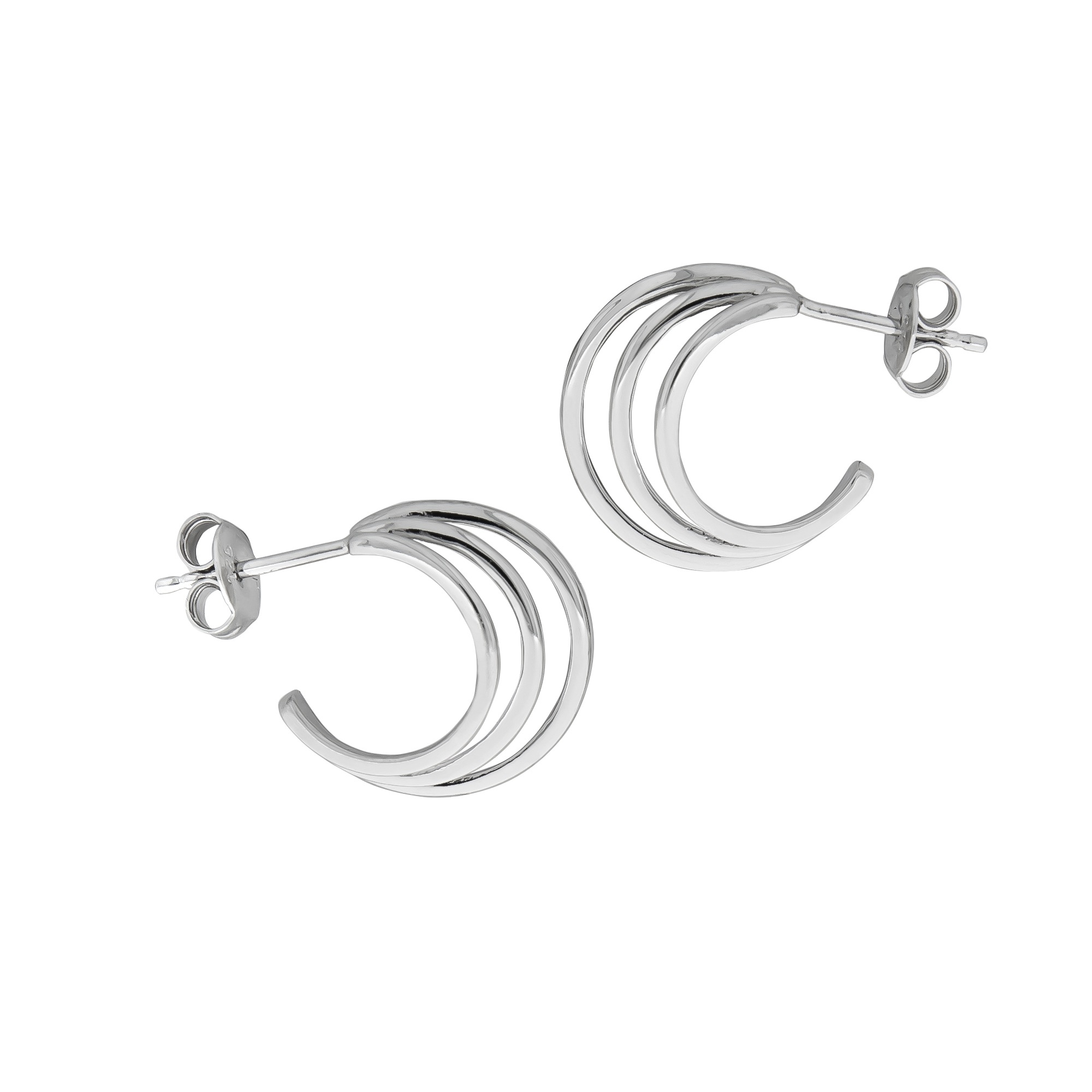 Zeeme Paar Ohrstecker »925 Silber glanz«