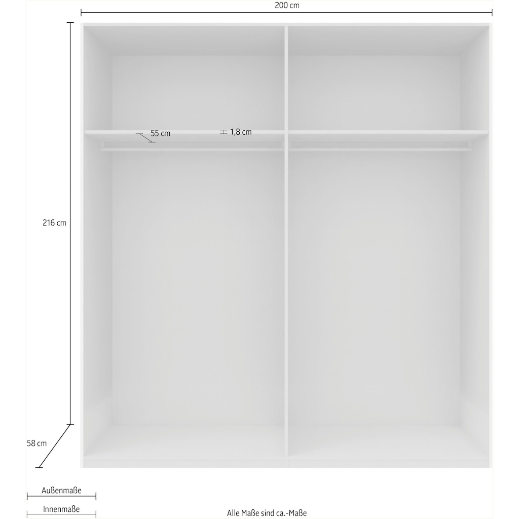 Express Solutions Drehtürenschrank »SWIFT«, wahlweise inkl. Zubehör-Paket