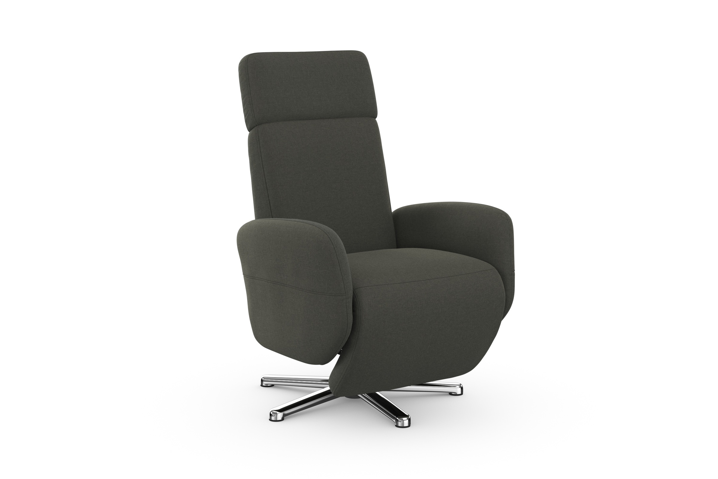 TV-Sessel SIT & MORE "Grenoble, inkl. Kopfteilverstellung", grau (anthrazit), B:71cm H:110cm T:82cm, Sessel, wahlweise mit 2 Motoren, Akku & Aufstehhilfe 2