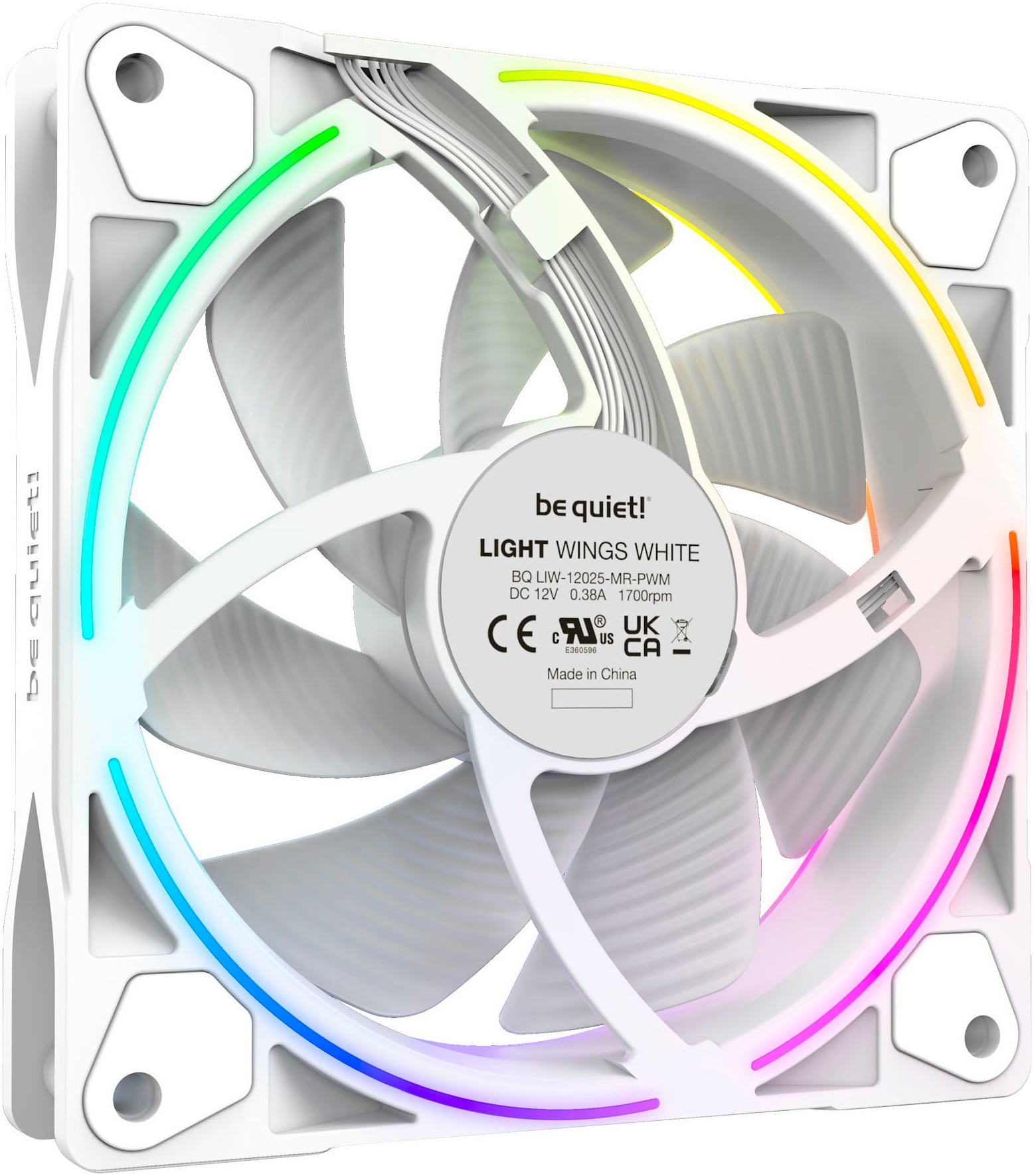 be quiet! Gehäuselüfter »Light Wings White 120mm PWM Triple Pack«, (Packung, 3 St.)