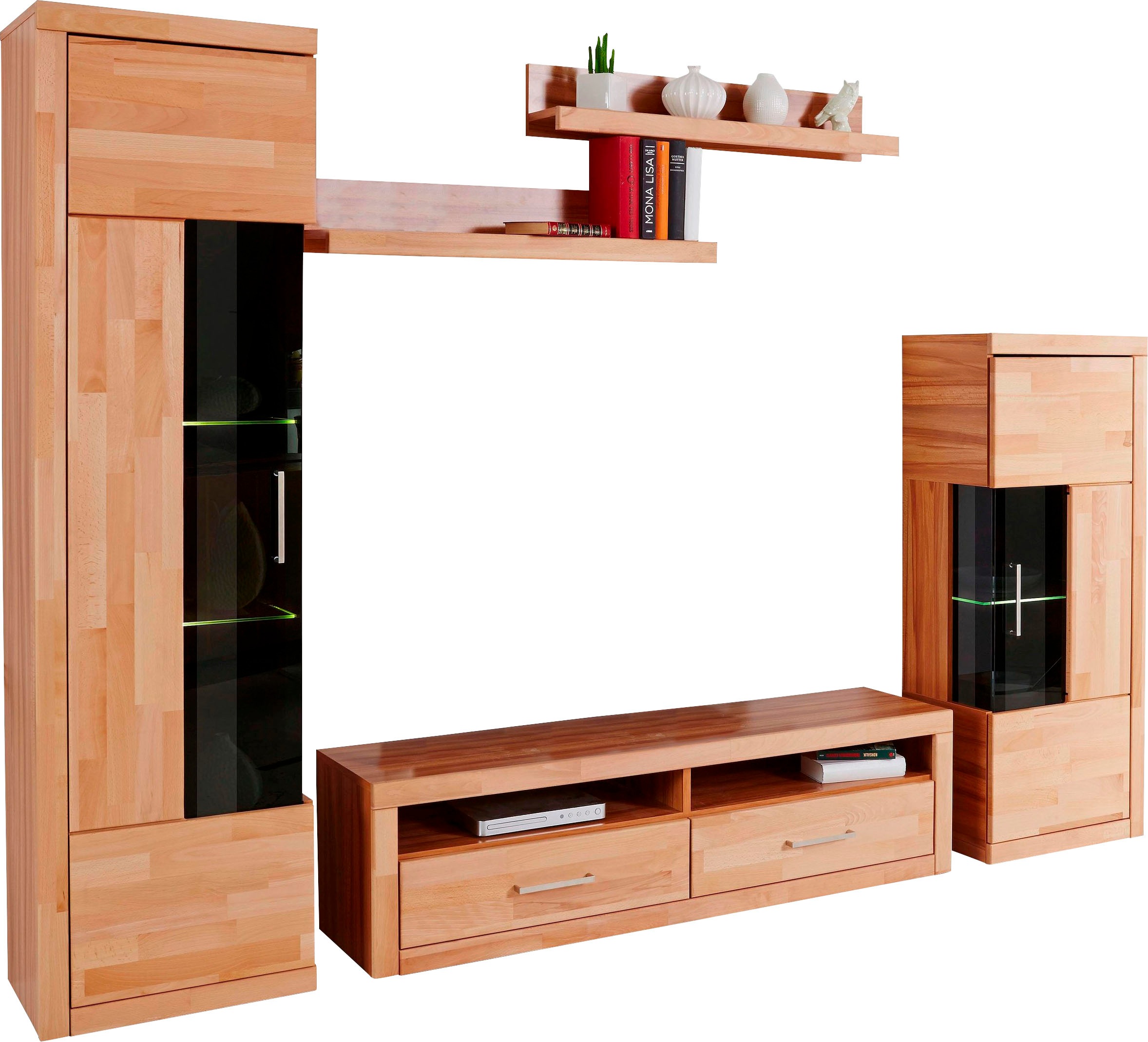 Home affaire Wohnwand "Ribe Wohnwand Set-5 St." Set, 5 Stk. tlg. günstig online kaufen