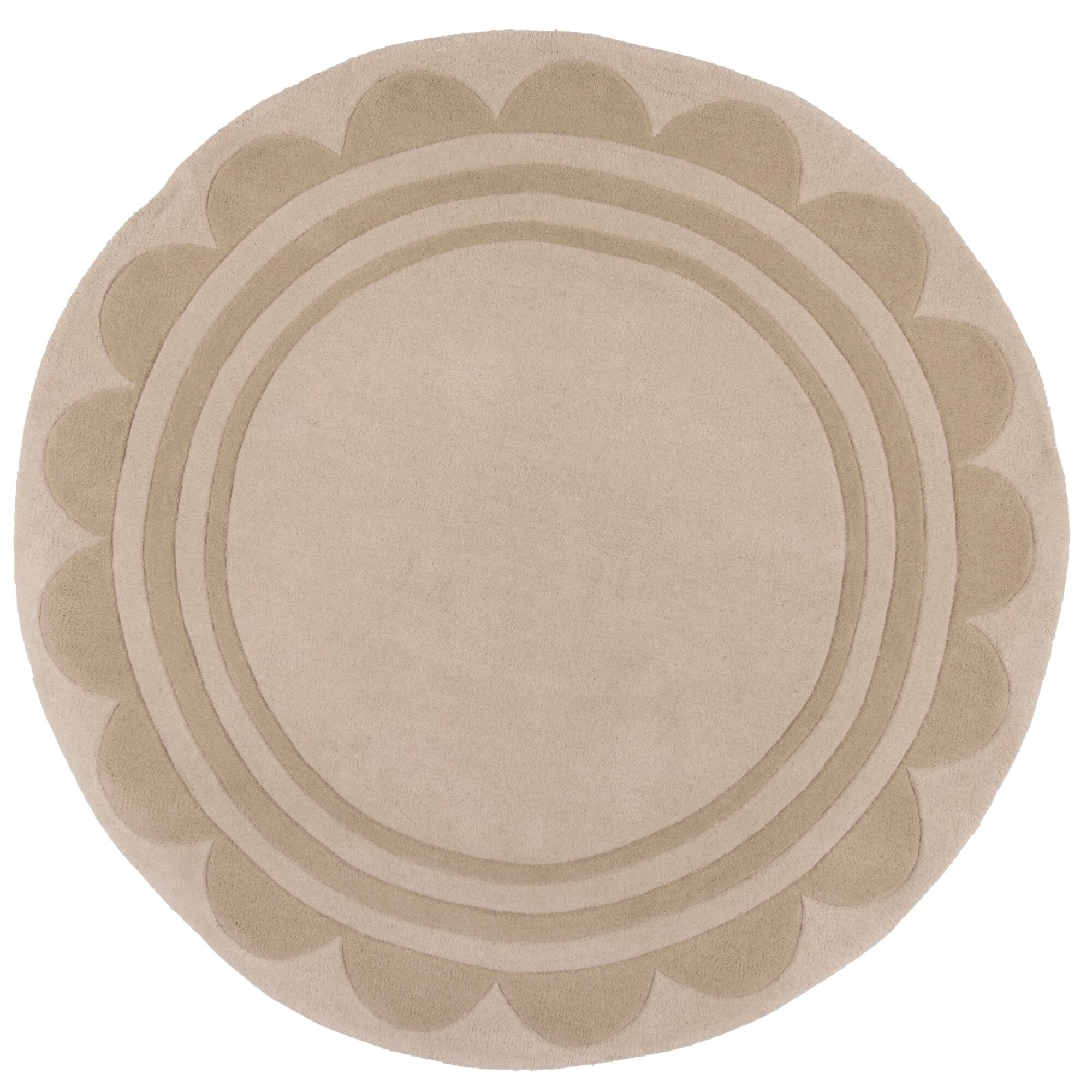 FLAIR RUGS Wollteppich "Lois rund" rund 7 mm Höhe Lois Wollteppich mit Jako günstig online kaufen