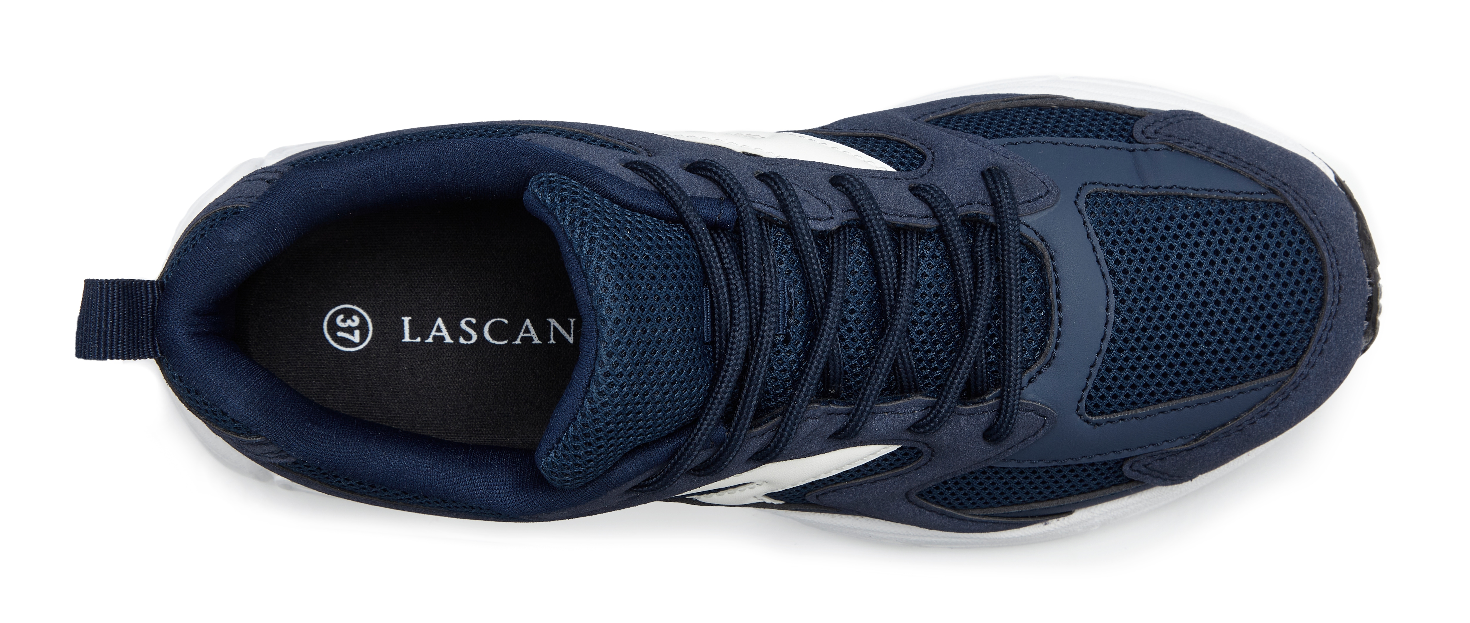 Thumbnail - LASCANA Sneaker "Halbschuh," runde Schuhspitze, sportive Sohle, mit Schnürung VEGAN