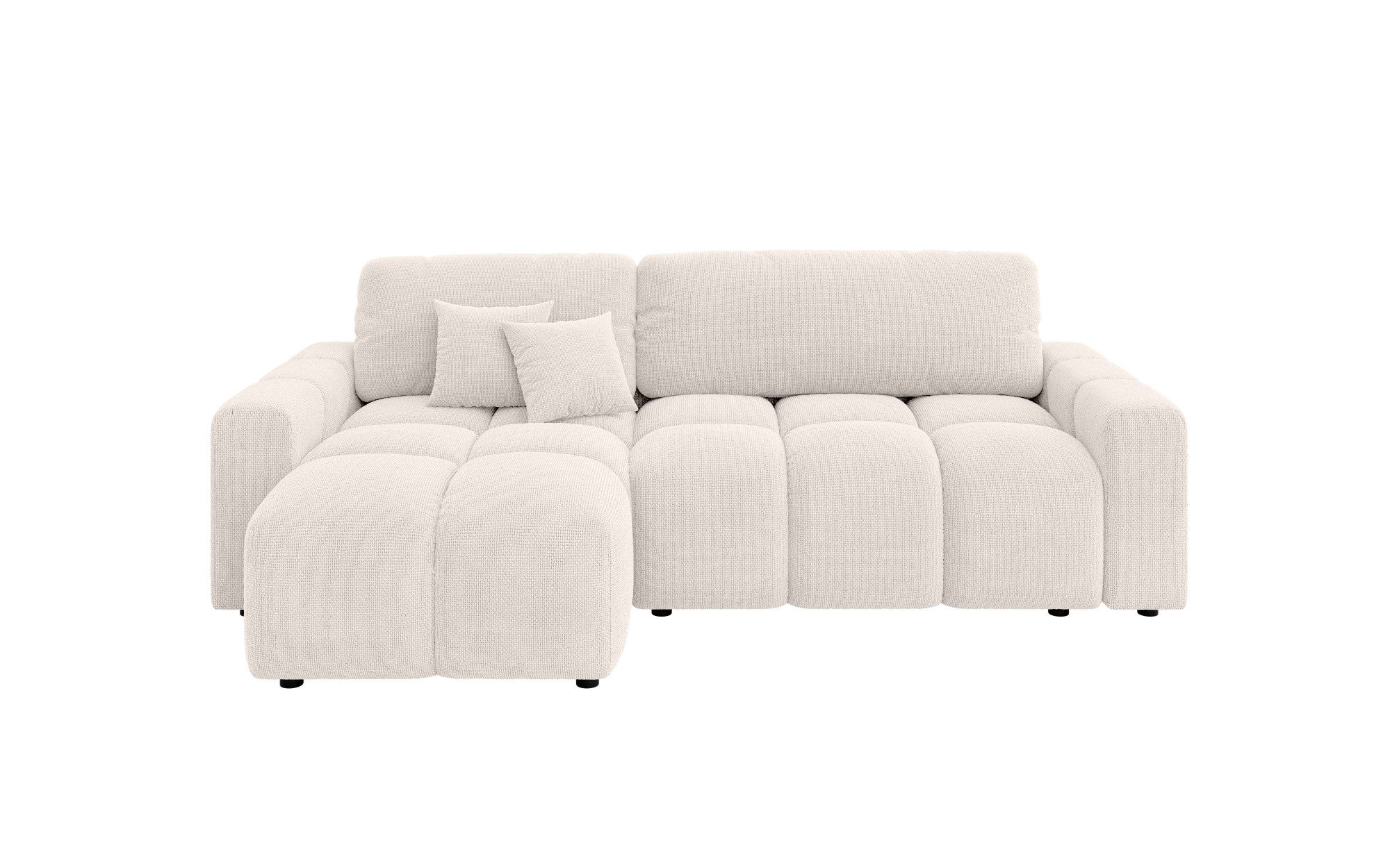 INOSIGN Ecksofa »FELICI, Schlafsofa 233cm, L-Form mit Recamiere beidseitig montierbar«, Designsofa mit Bettfunktion und Bettkasten, Maße B/T/H: 233/142/88 cm