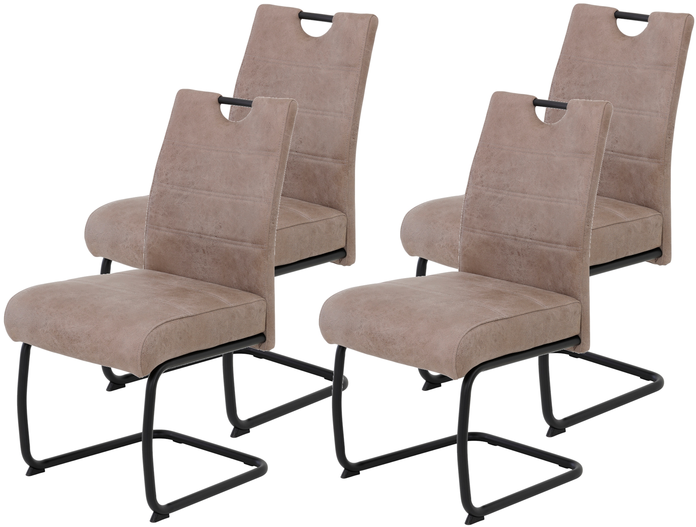 HELA Freischwinger "FLORA Freischwinger mit Griff, 140kg belastbar" (Set) 4 günstig online kaufen