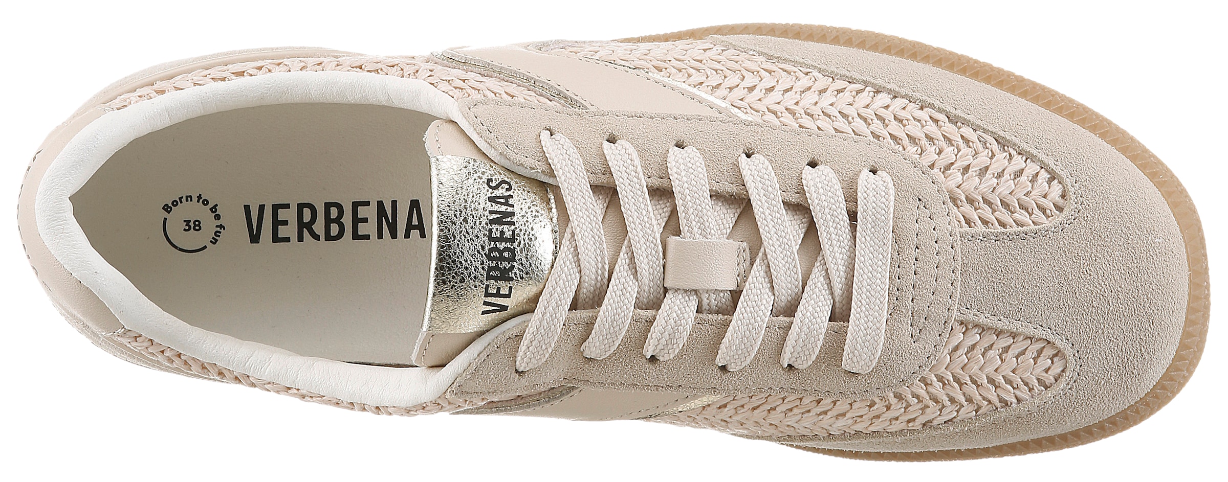 VERBENAS Sneaker »SOUND TROPIC«  Retrosneaker, Schnürer, Freizeitschuh mit Flechtbesatz