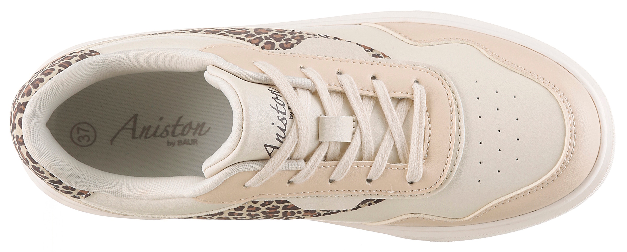 Aniston SHOES Sneaker  Schnürschuh, Freizeitschuh mit Animal-Print - NEUE KOLLEKTION