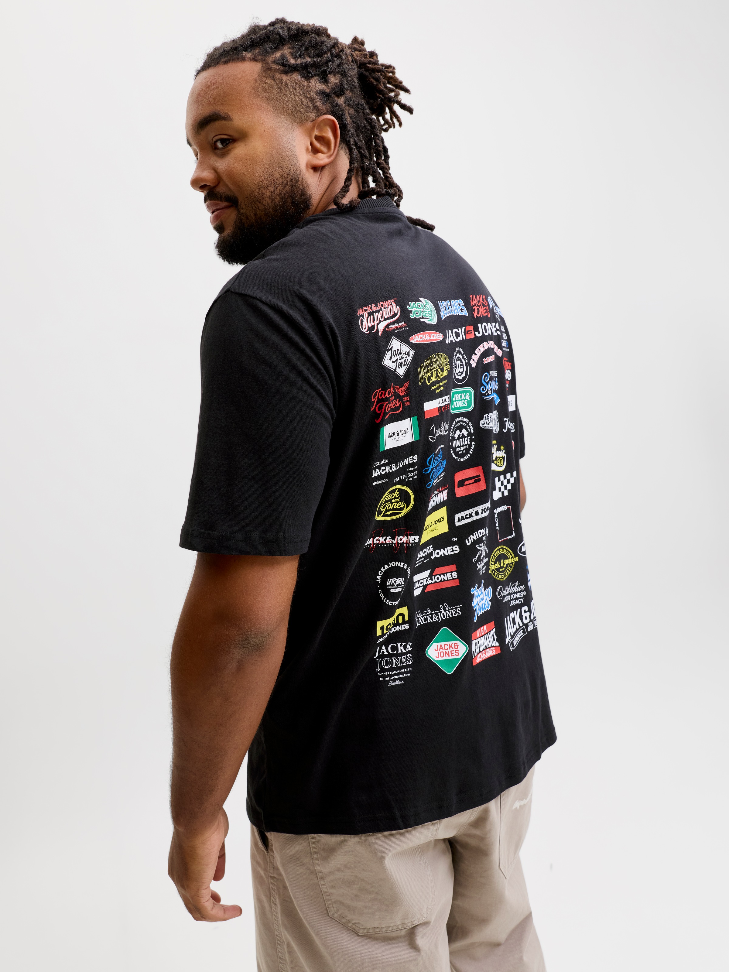 Jack & Jones PlusSize T-Shirt »JJLEGACY TEE SS CREW NECK PLS« Baumwolle, locker geschnitten