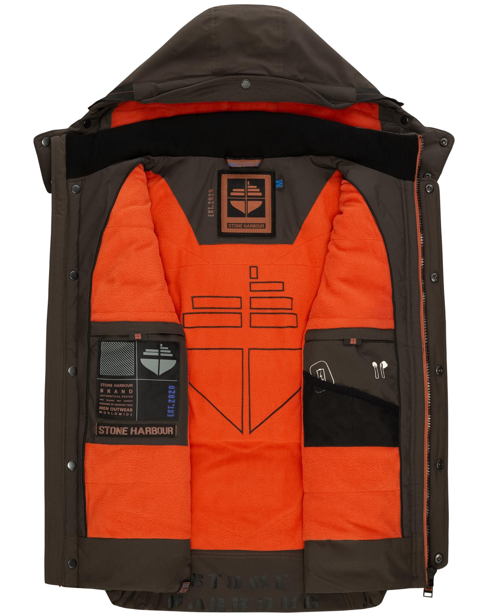 Stone Harbour Steppweste »Egoor«, Sportliche Outdoorweste mit abnehmbarer Kapuze