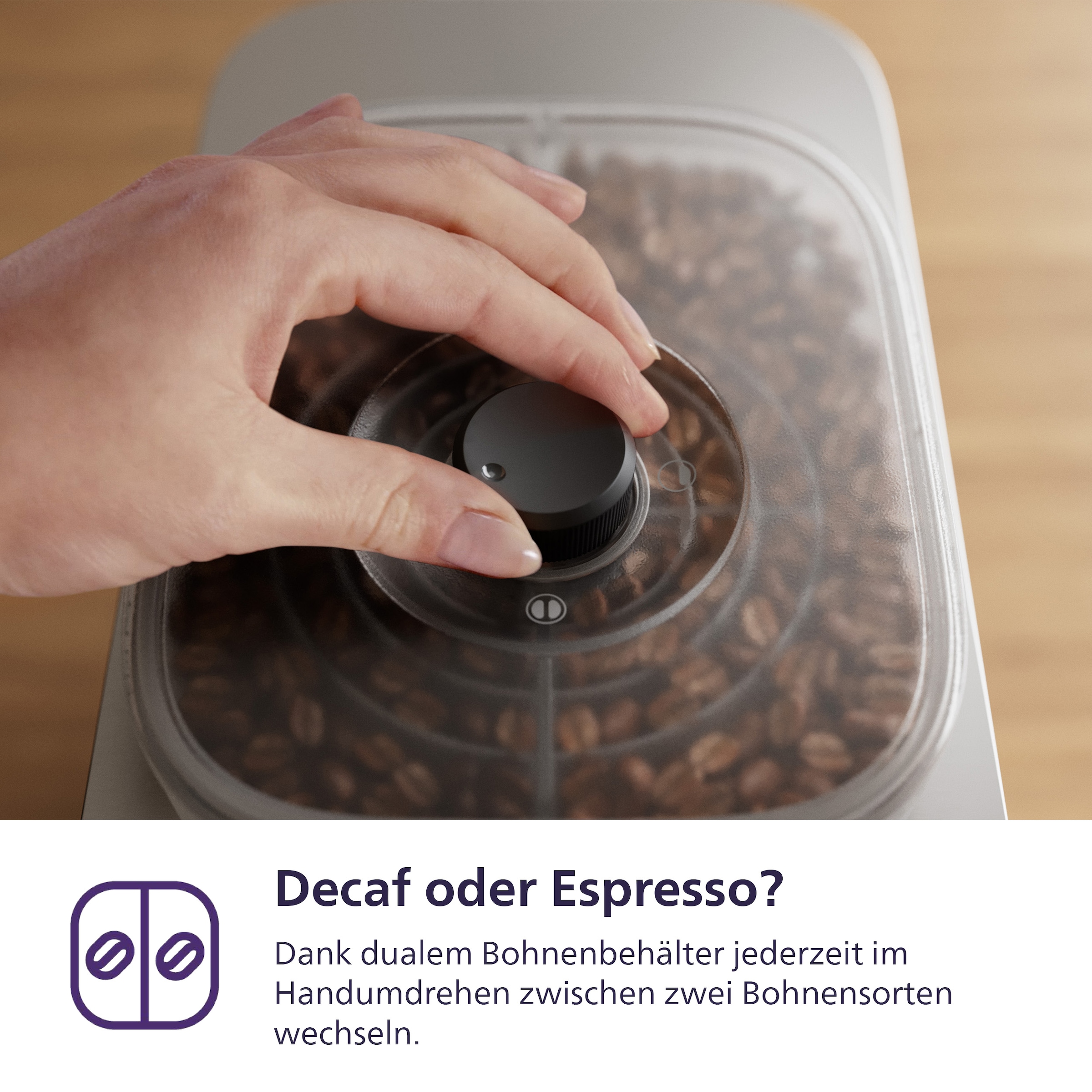 PHILIPS baristina Espressomaschine »Latte Plus BAR700/00 mit Mahlwerk für ganze Bohnen« automatische Milchdüse, 16 bar Pumpendruck, Edelstahl/Eschenholz