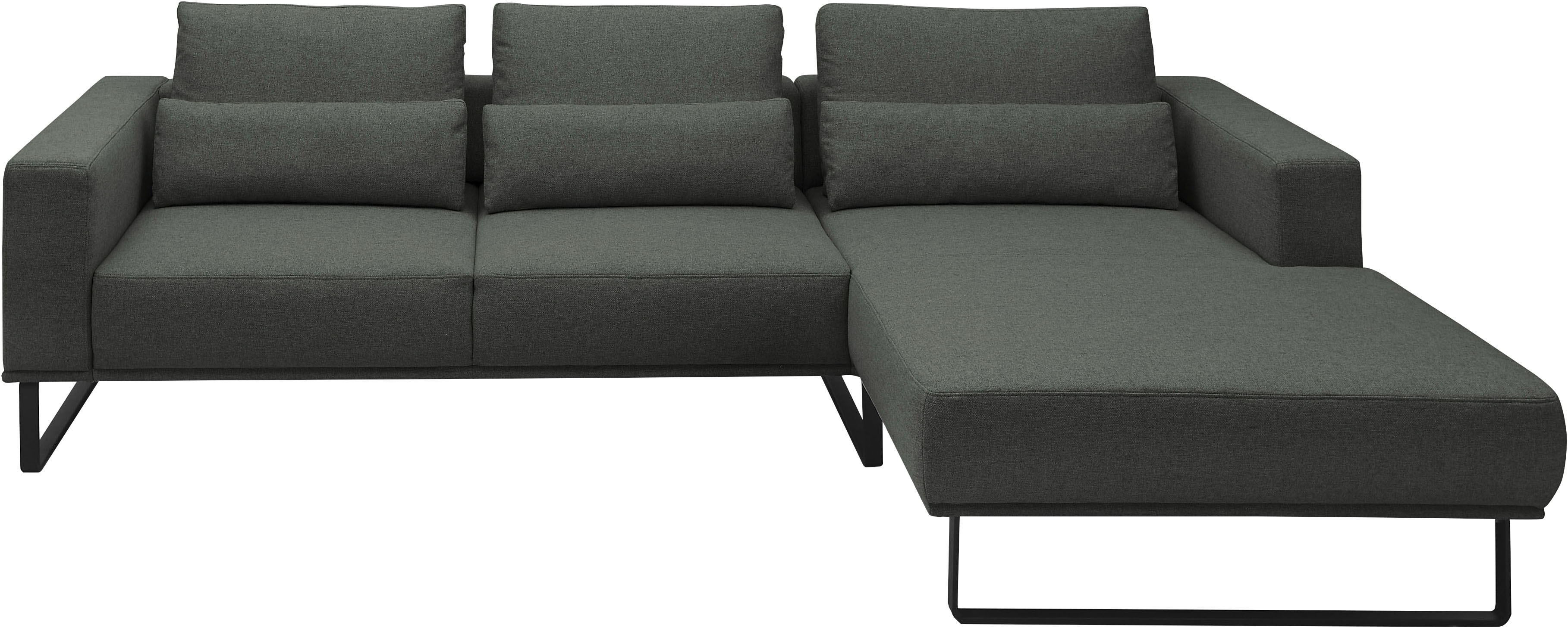 Musterring Ecksofa "JustB PM100" Modernes Design mit schwarzen Metallkufen und 292 cm Breite - 6 Farben