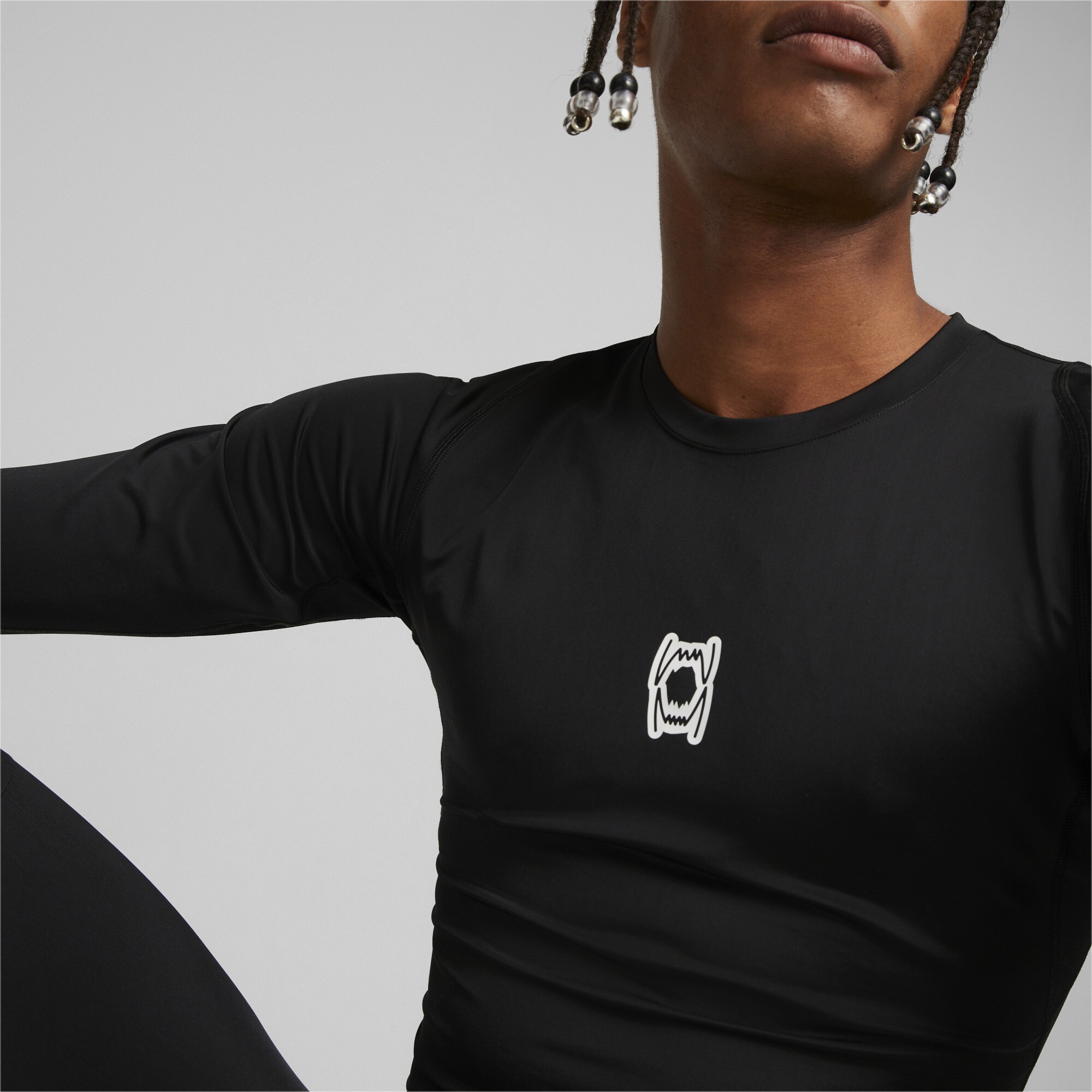 PUMA Trainingsshirt »Hoops Team langärmliges Basketball-T-Shirt Herren«