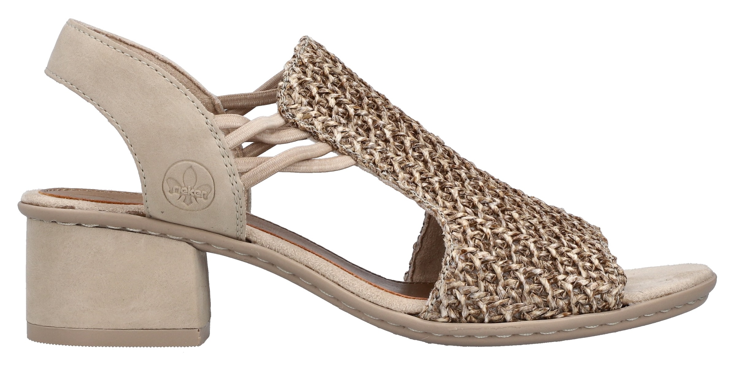 Rieker Sandalette, Sommerschuh, Schaftsandale mit seitlichen Gummizügen für guten Sitz
