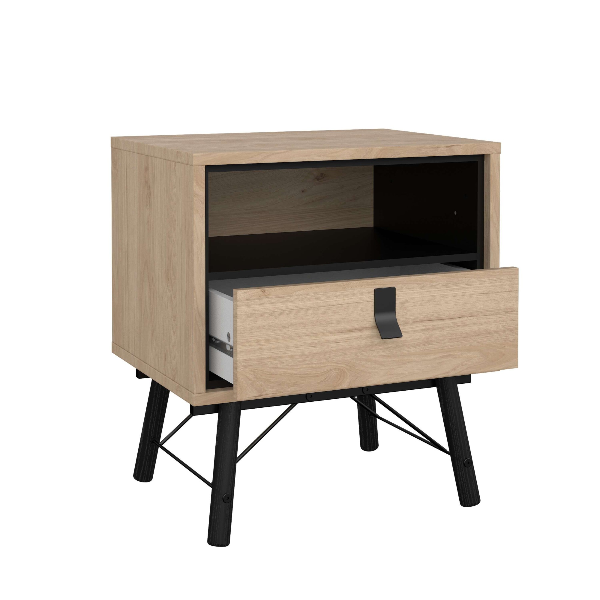andas Nachttisch »RY«, Breite/Höhe 53/60 cm, 1 offenes Fach, 1 Schublade
