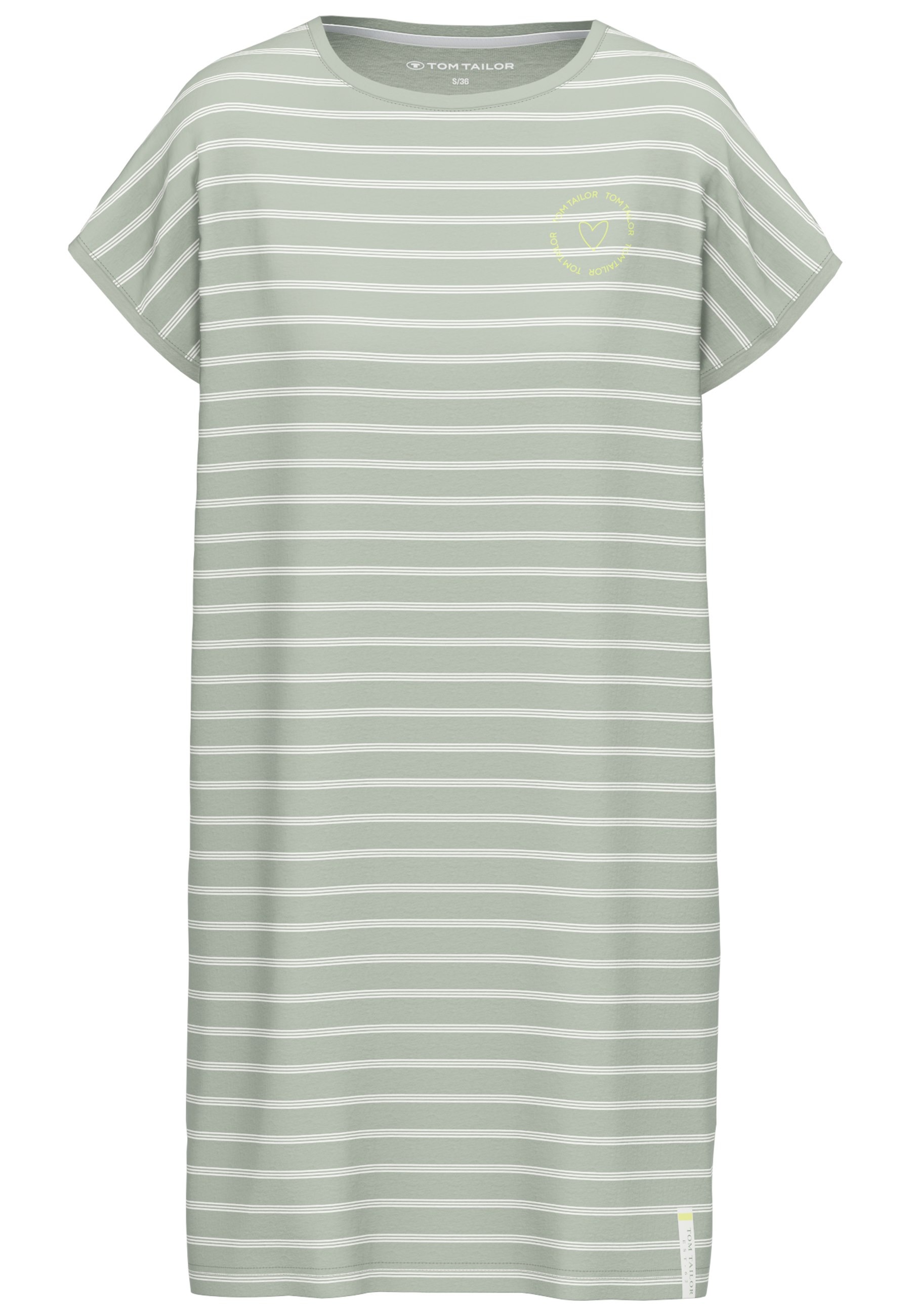 TOM TAILOR Nachthemd "Kenmare", Streifendesign, Kurzarm, Rundhalsausschnitt günstig online kaufen