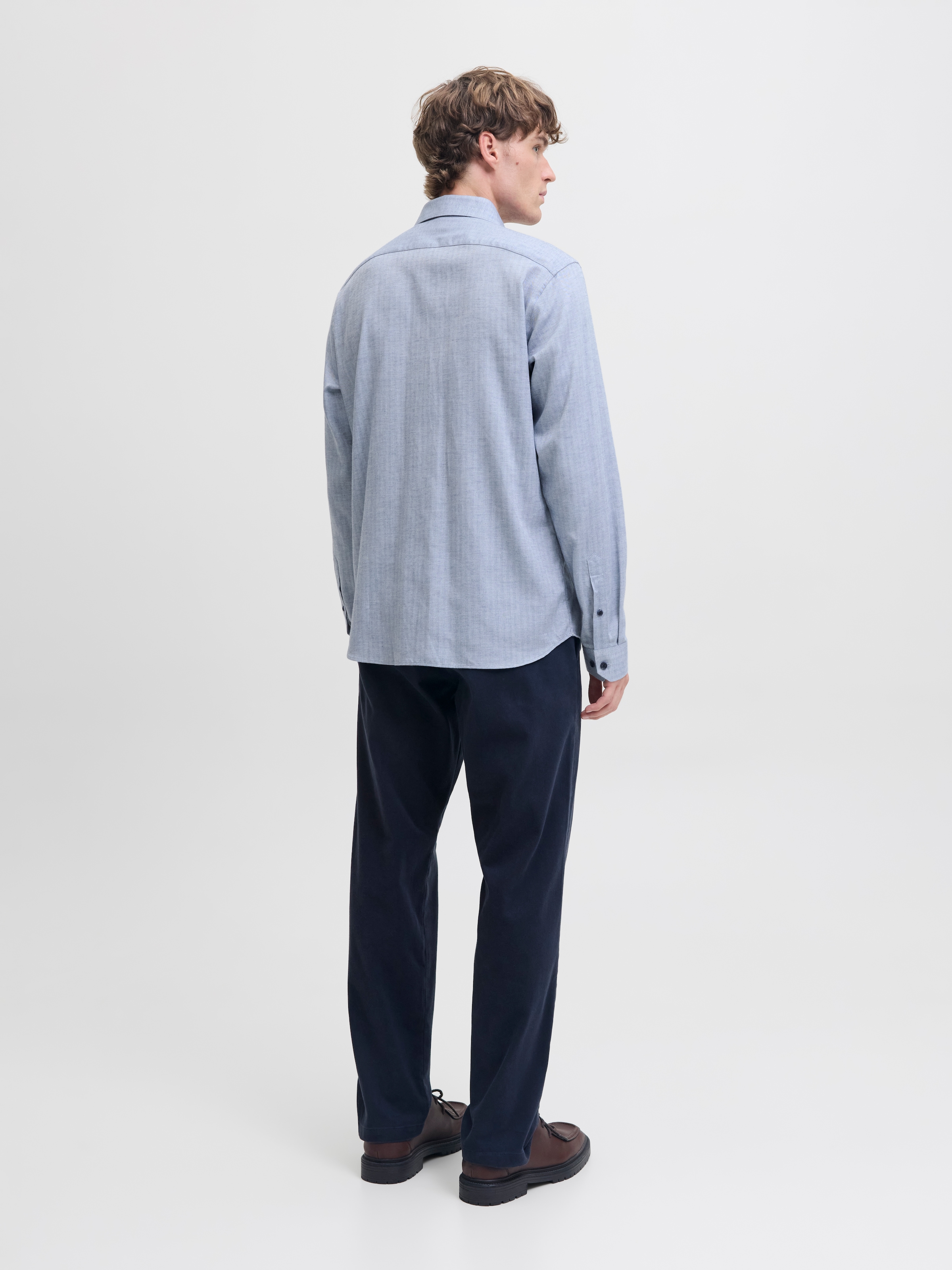 Jack & Jones Langarmhemd »JPRBLAPARKER MELANGE L/S SHIRT BF«