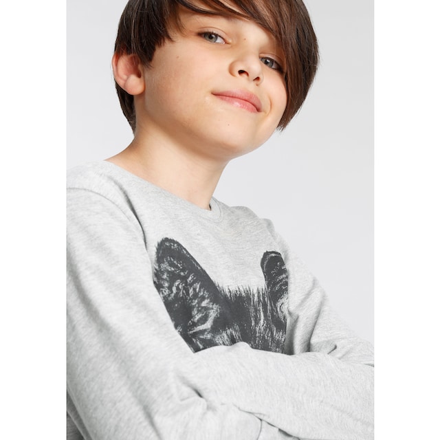 KIDSWORLD Langarmshirt »Wolf« | BAUR