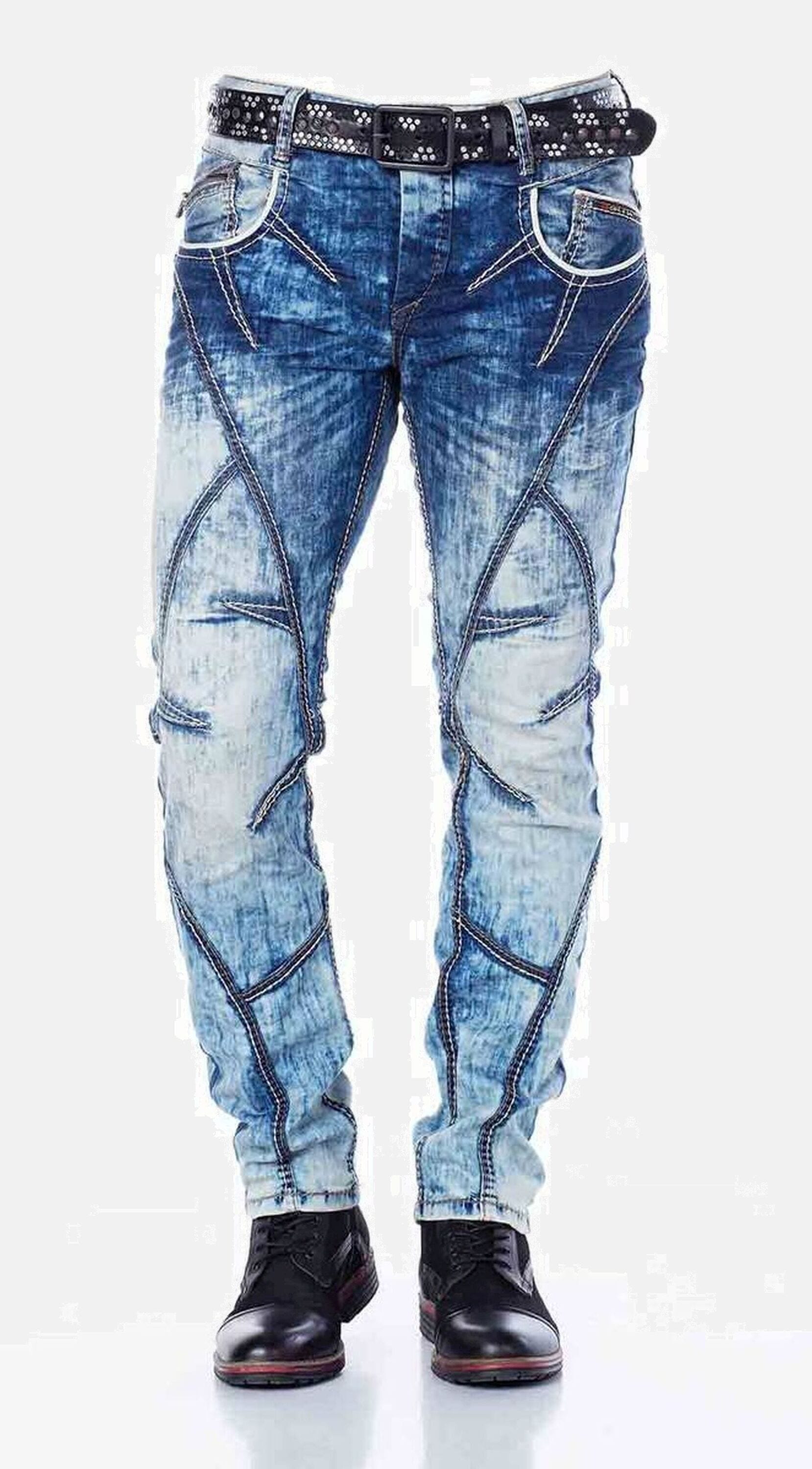 Cipo & Baxx "Jeans" mit cooler Waschung und Ziernähten, CD269
