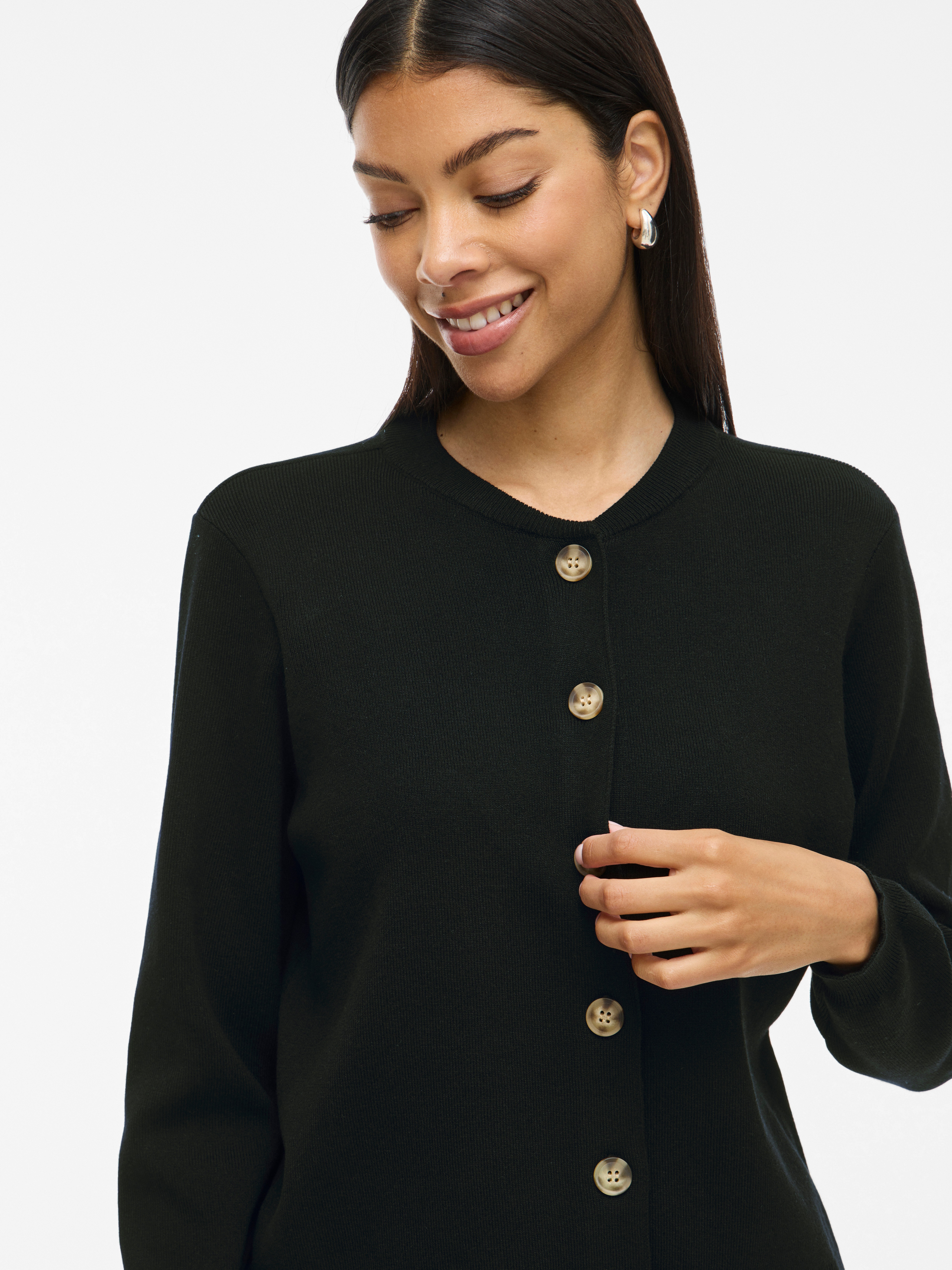 Thumbnail - Vila Strickjacke "VIOSTRIA O-NECK L/S CARDIGAN - NOOS"