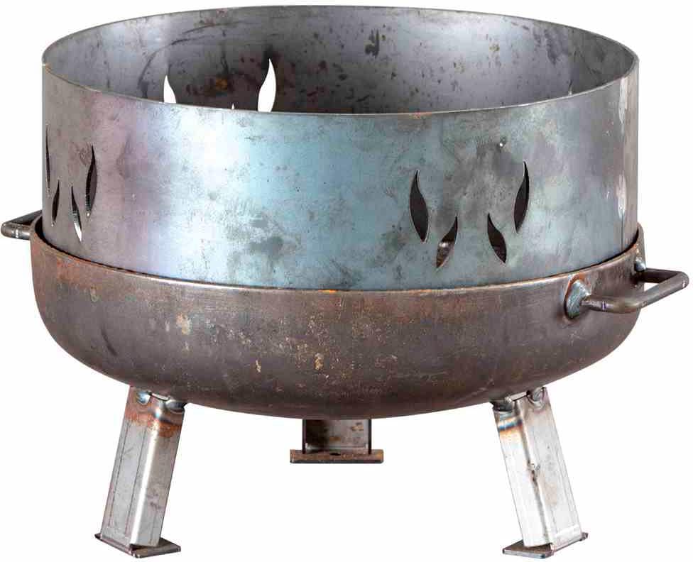 Siena Garden Feuerschale "Mini S 22 x 17,5 x 10,5 cm" Stahl unbehandelt, anthrazit