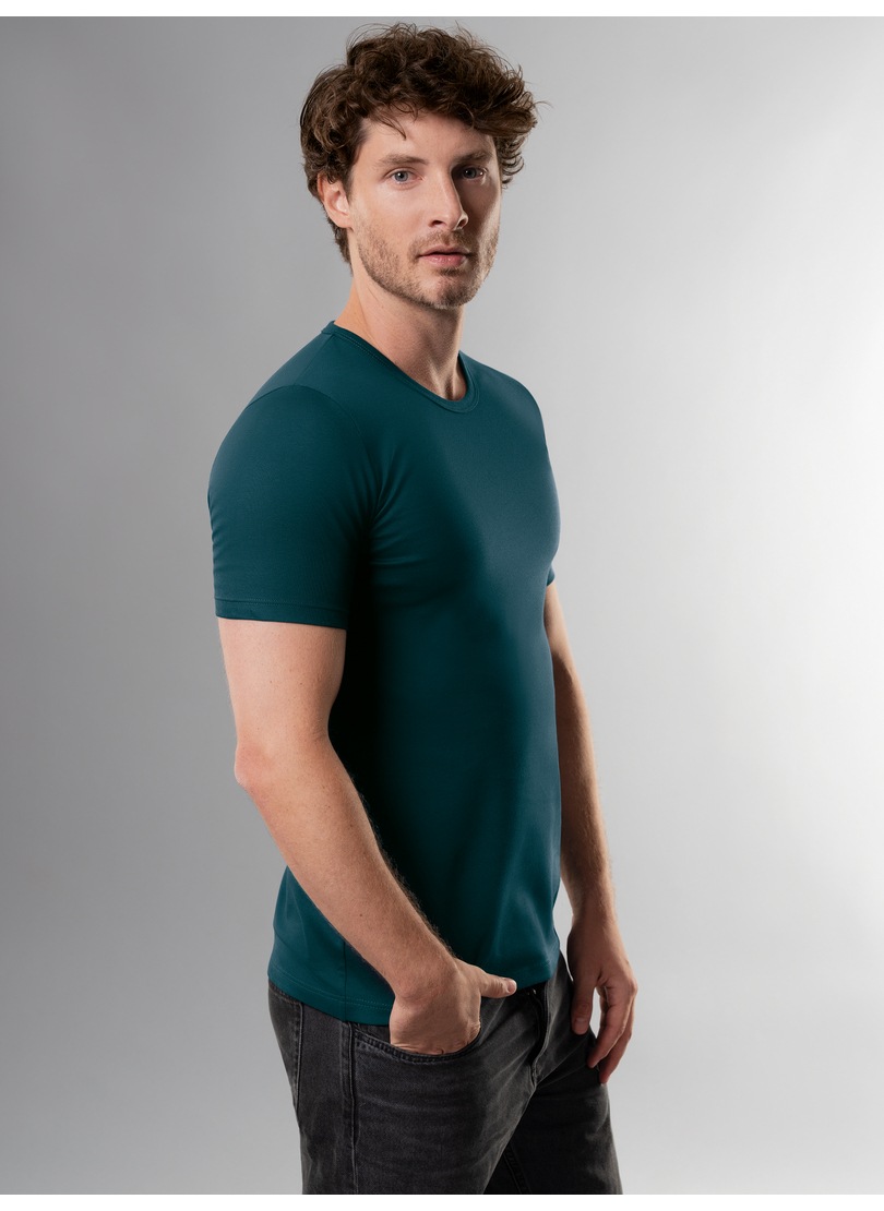 Trigema T-Shirt »TRIGEMA T-Shirt aus Baumwolle/Elastan«, (1 tlg.)