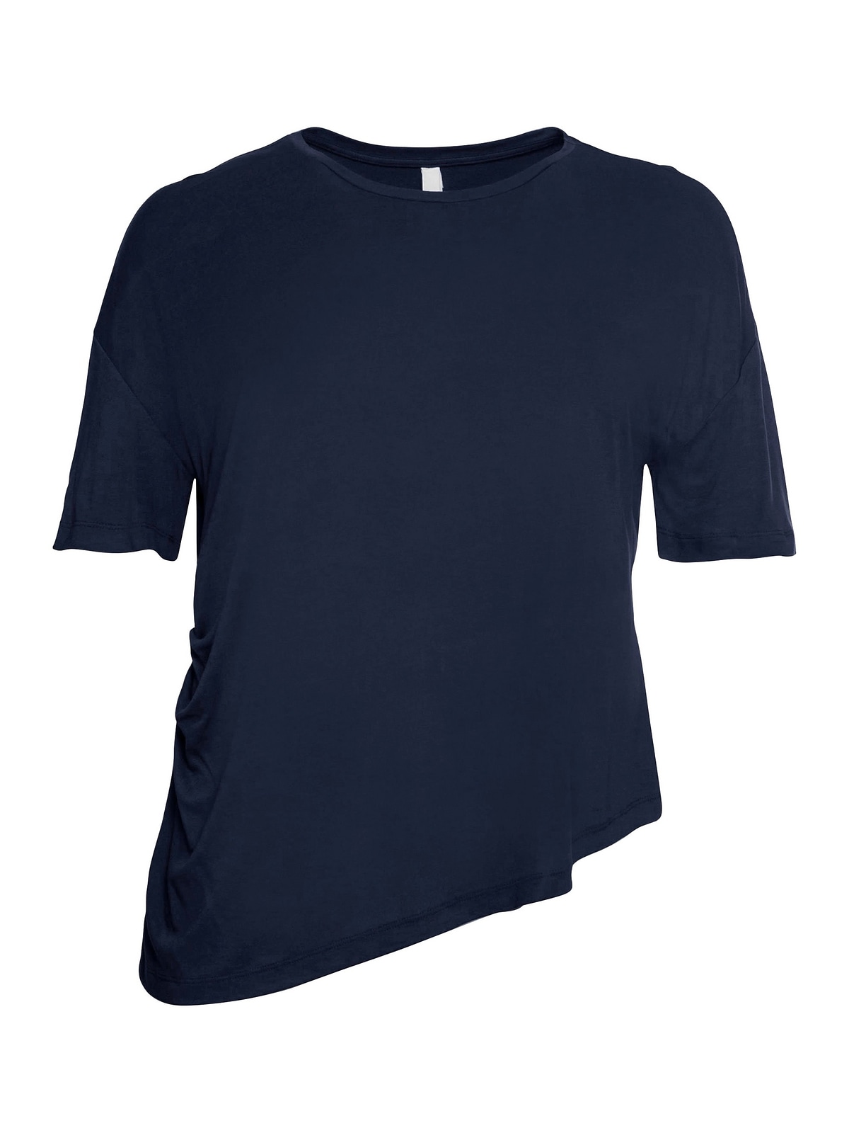Sheego T-Shirt »Große Größen«, mit asymmetrischem Saum und Faltendetail für  bestellen | BAUR