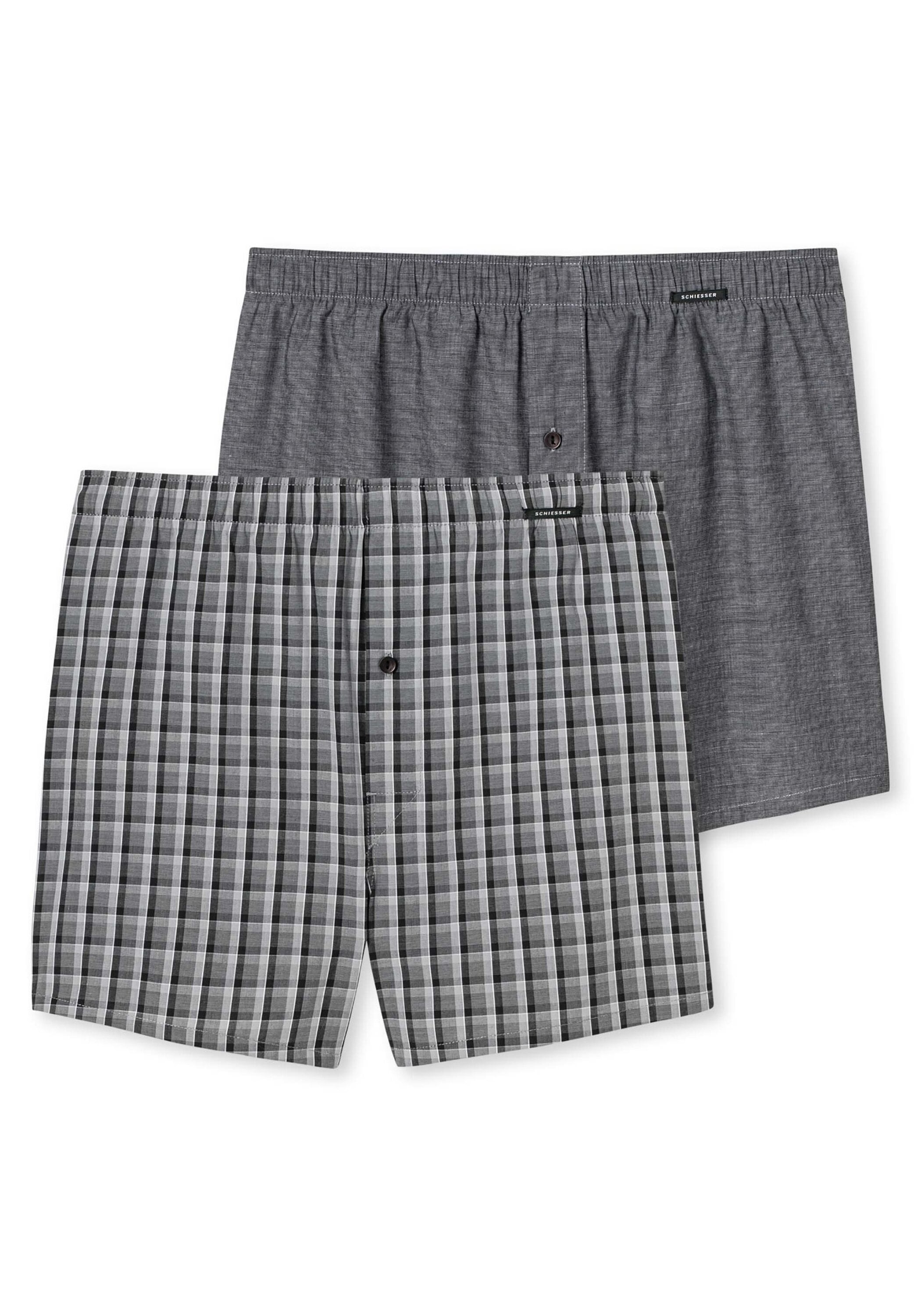 Schiesser Boxershorts "Web-Boxershorts 2er Pack"