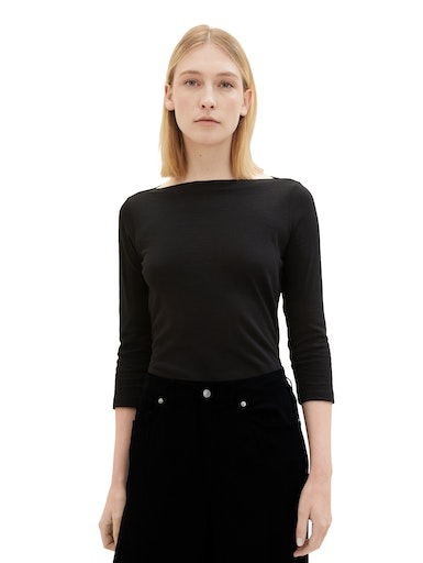 TOM TAILOR 3/4-Arm-Shirt, mit kurzer Ärmellänge