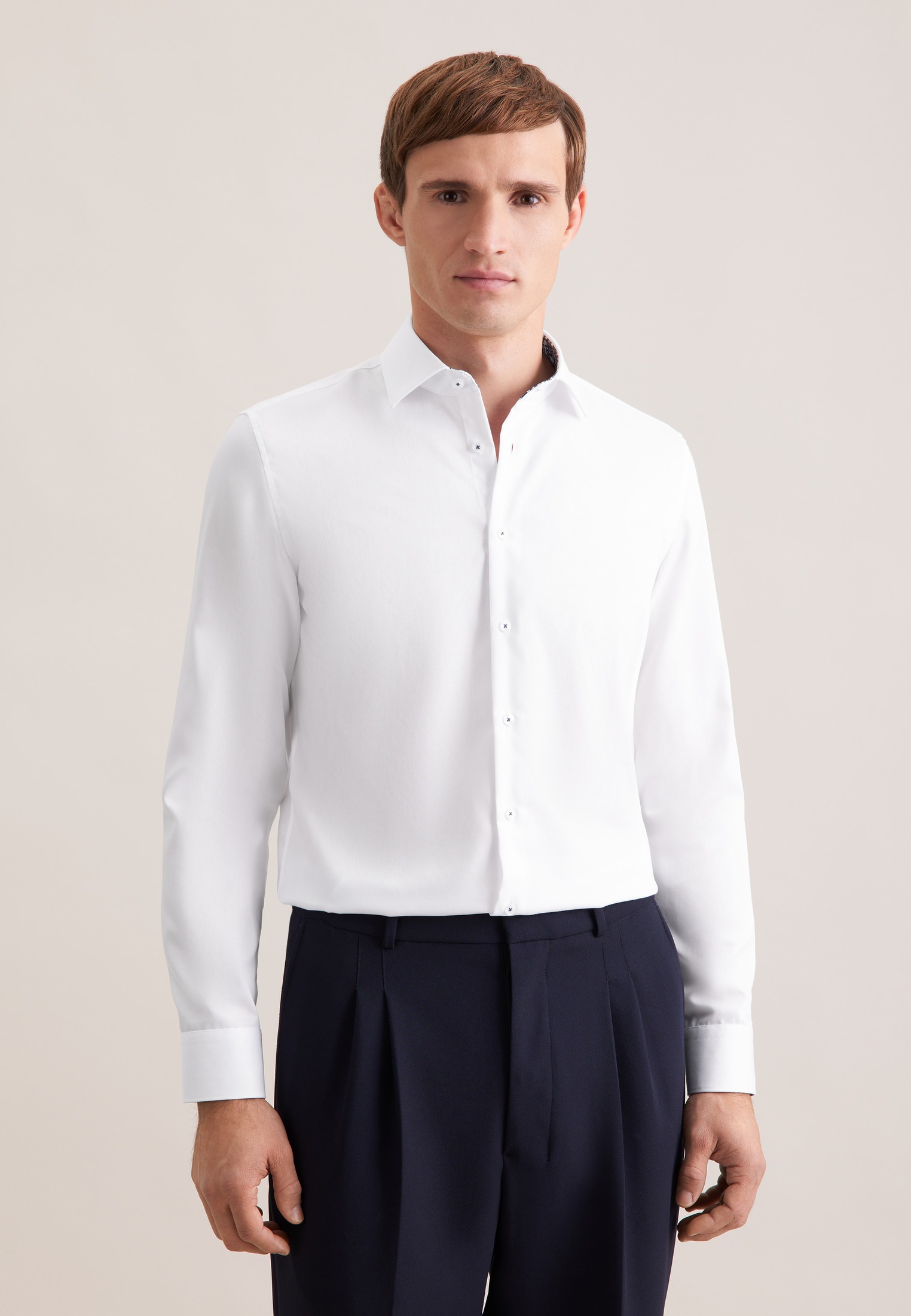 seidensticker Businesshemd "Schwarze Rose" Slim 1/1 Kentkragen Uni günstig online kaufen