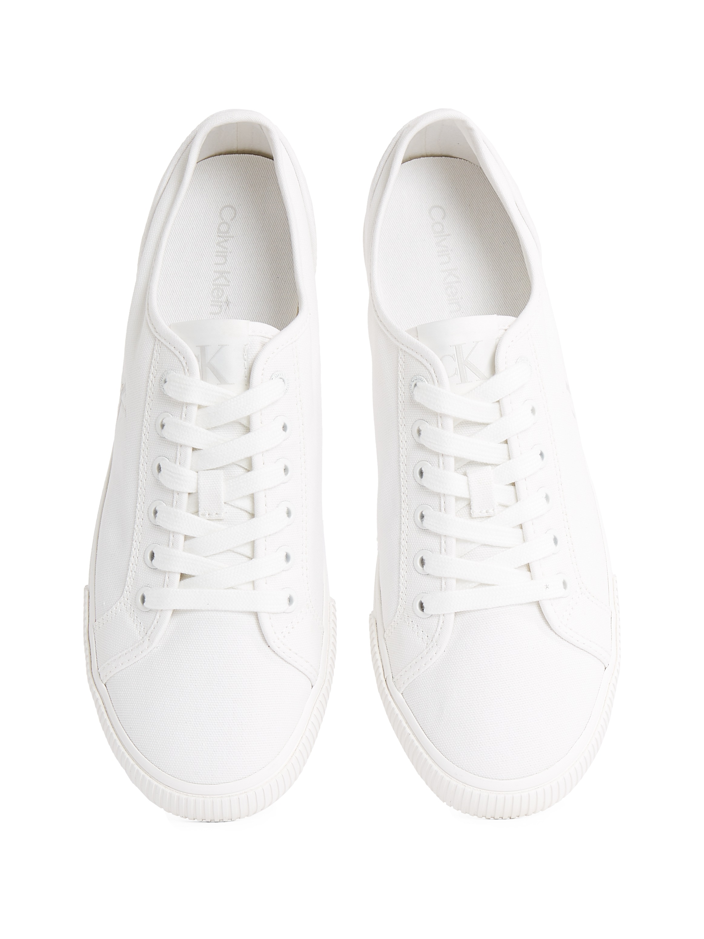 Calvin Klein Jeans Sneaker »ESS VULC LOW MG CANVAS«, Schnürschuh, Halbschuh, Freizeitschuh in klassischer Optik