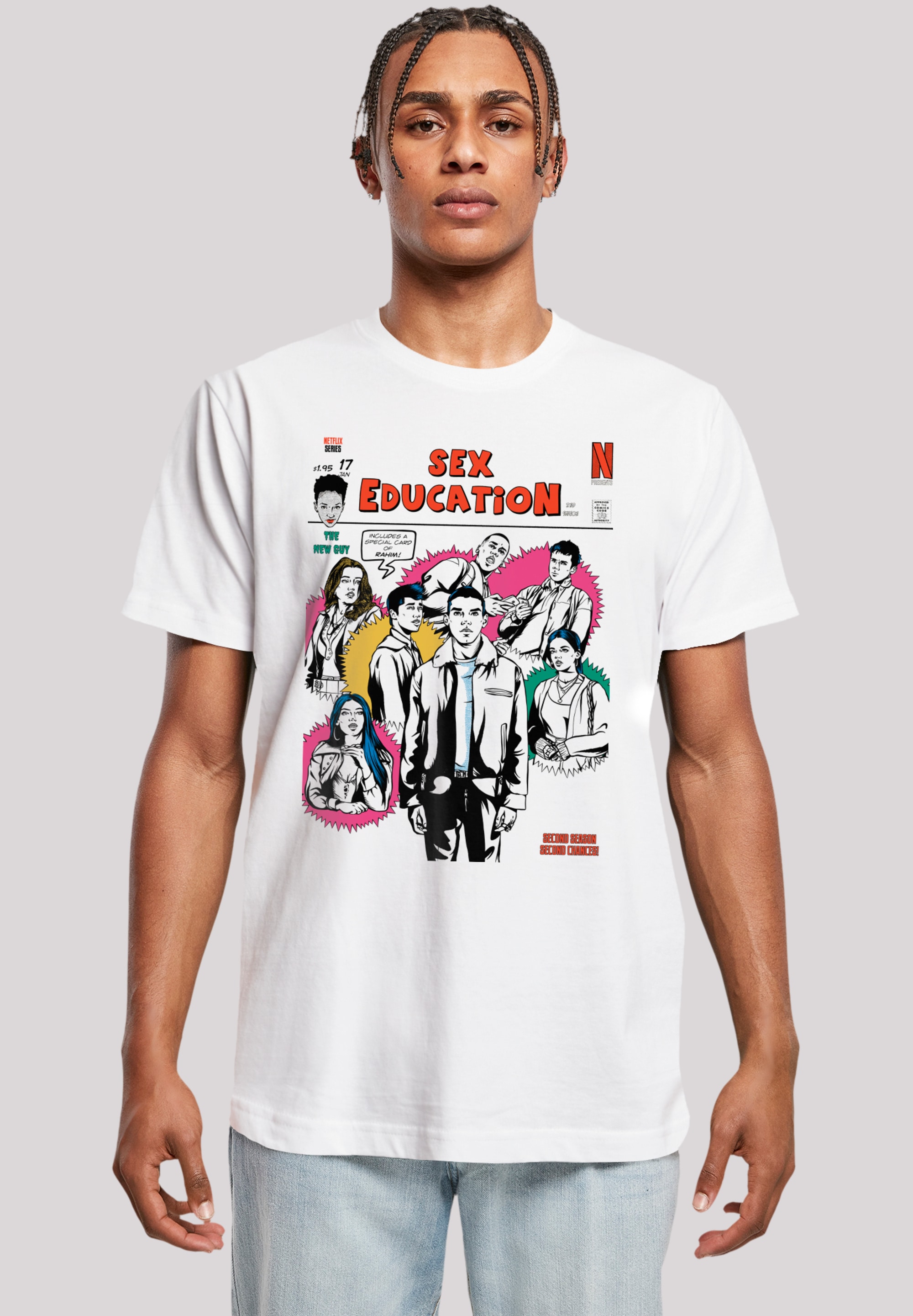 F4NT4STIC T-Shirt "Sex Education Magazine Cover Netflix TV Series", Premium günstig online kaufen