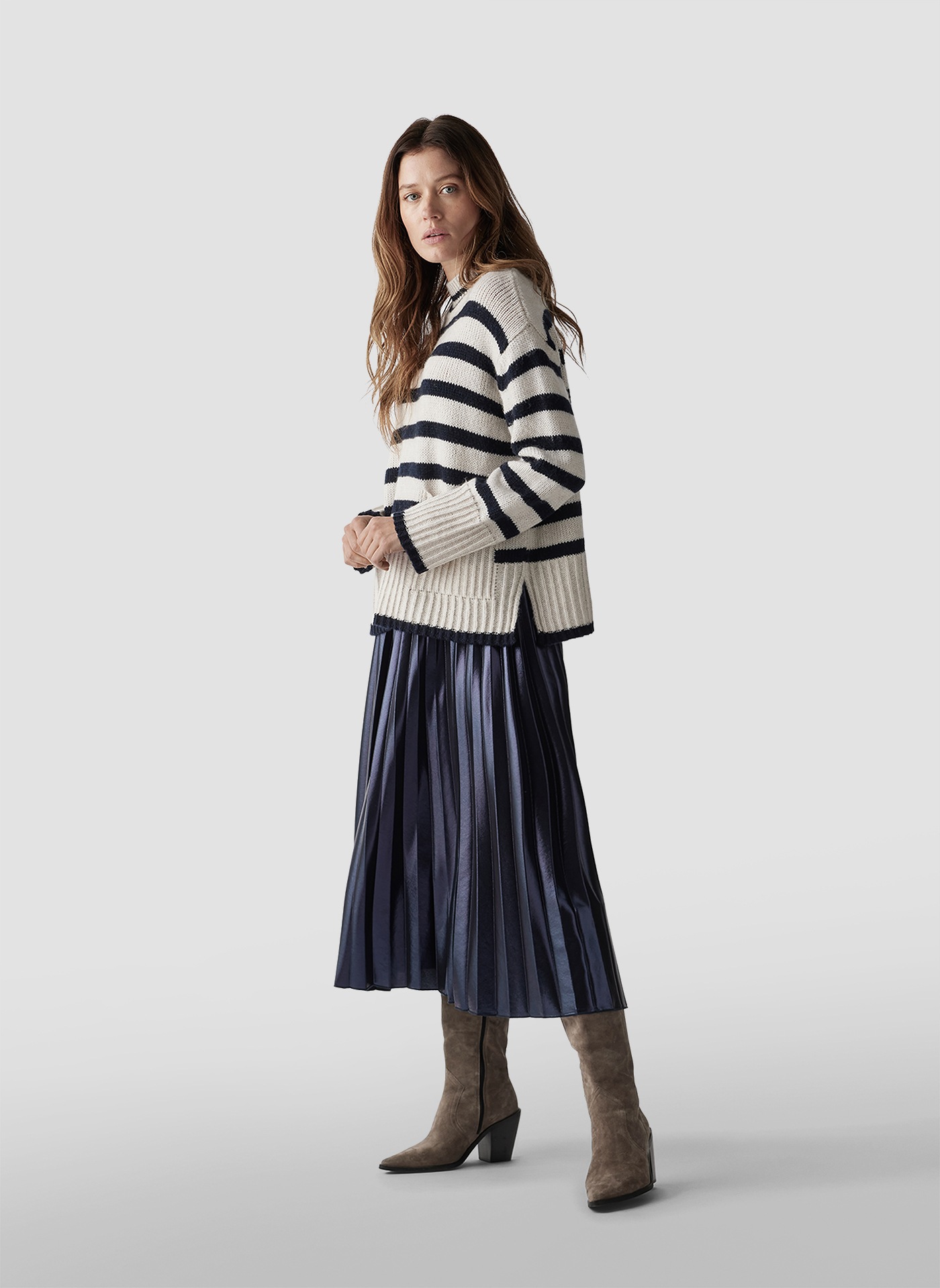 LeComte Strickpullover »LeComte Stilvoller Strickpullover mit klassischem Streifenmuster«