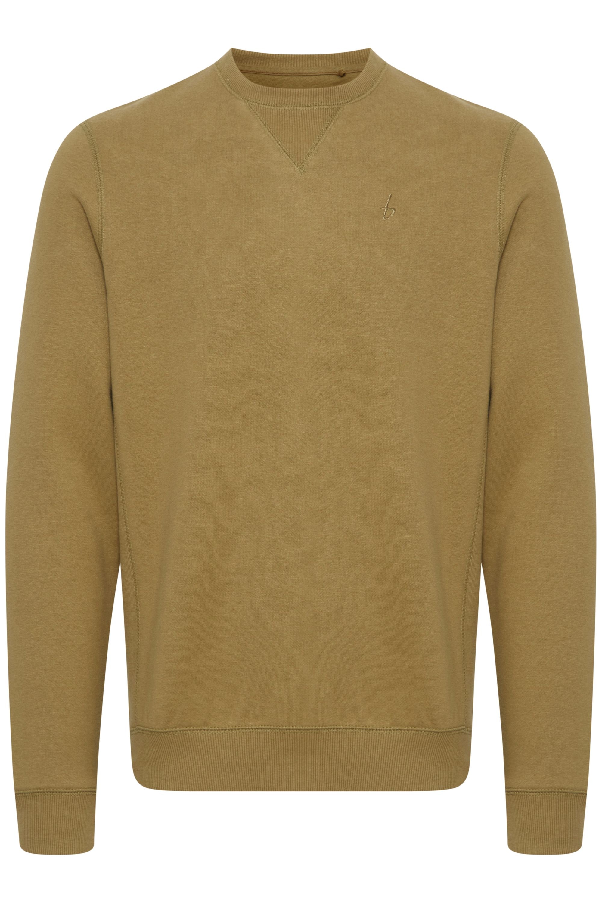 Longpullover BLEND "BHSweatshirt", Herren, Gr. XL, nutria, Sweatware, 60% Baumwolle, 40% Polyester, regular fit normal, Rundhals, eingesetzt, Pullover Longpullover, Klassisches Sweatshirt mit Rundhalsausschnitt