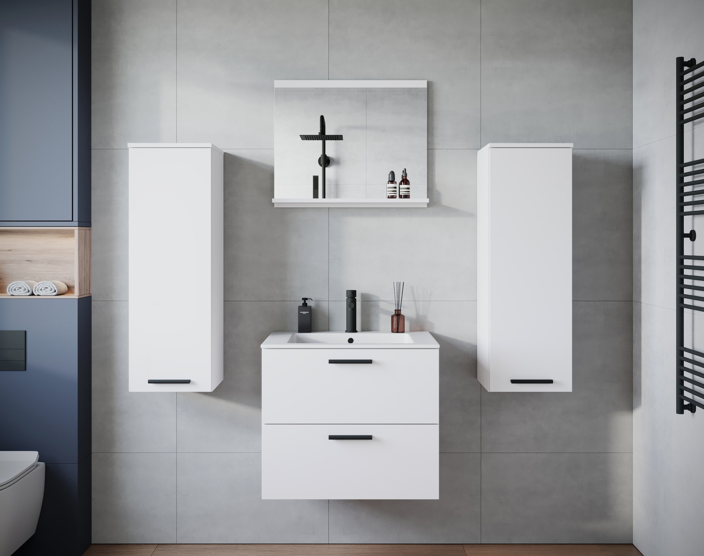 welltime Badmöbel-Set "PILA" Set, 4 Stk. tlg. günstig online kaufen