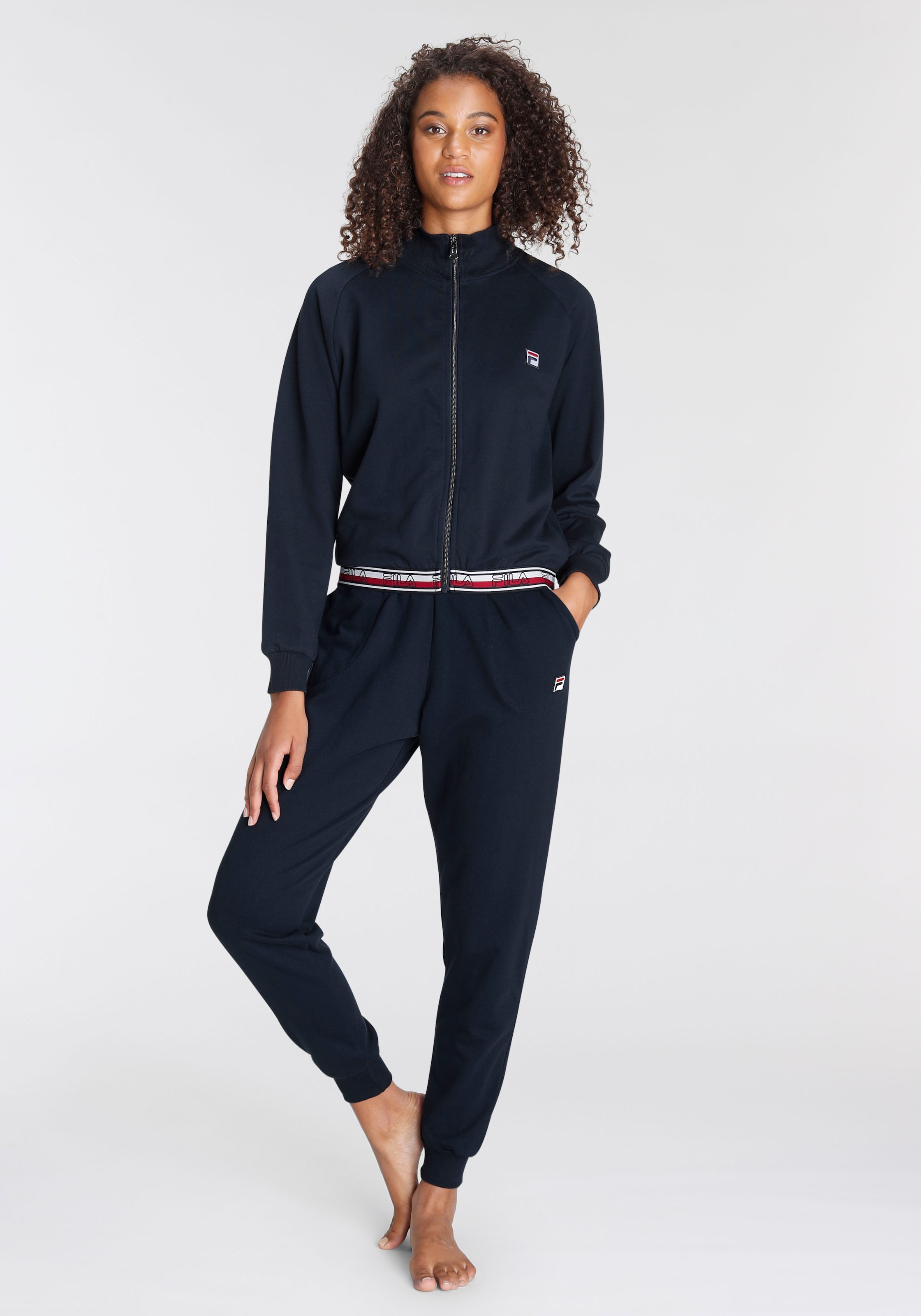 Fila Pyjama, (2 tlg.), mit Details in Kontrastfarben günstig online kaufen
