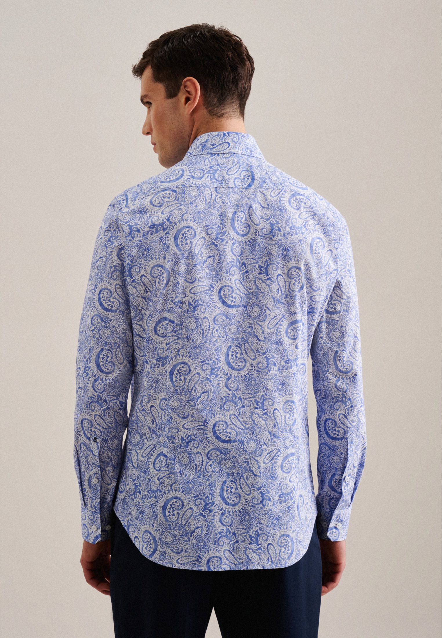 seidensticker Businesshemd "Slim" Slim 1/1 Kentkragen Paisley günstig online kaufen