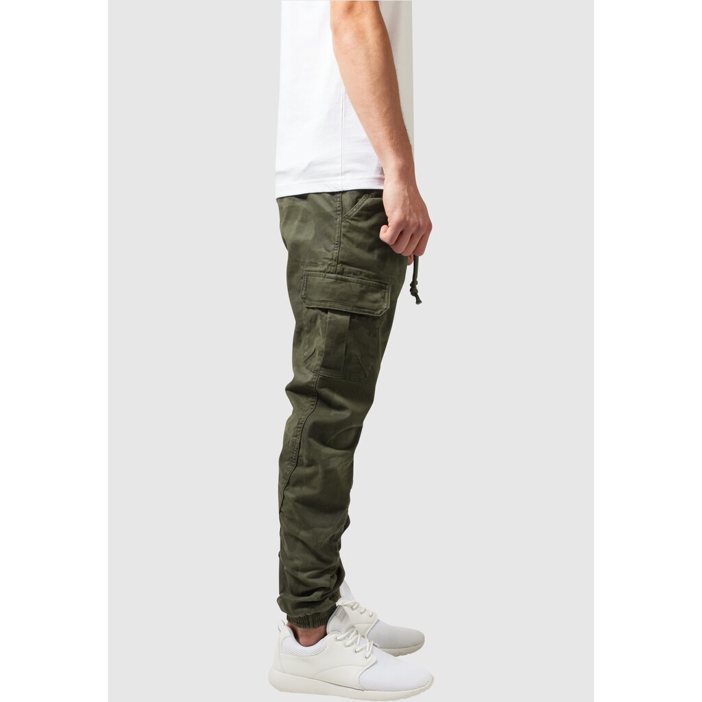 URBAN CLASSICS Cargohose »Urban Classics Herren Camo Cargo Jogging Pants«, (1 tlg.)