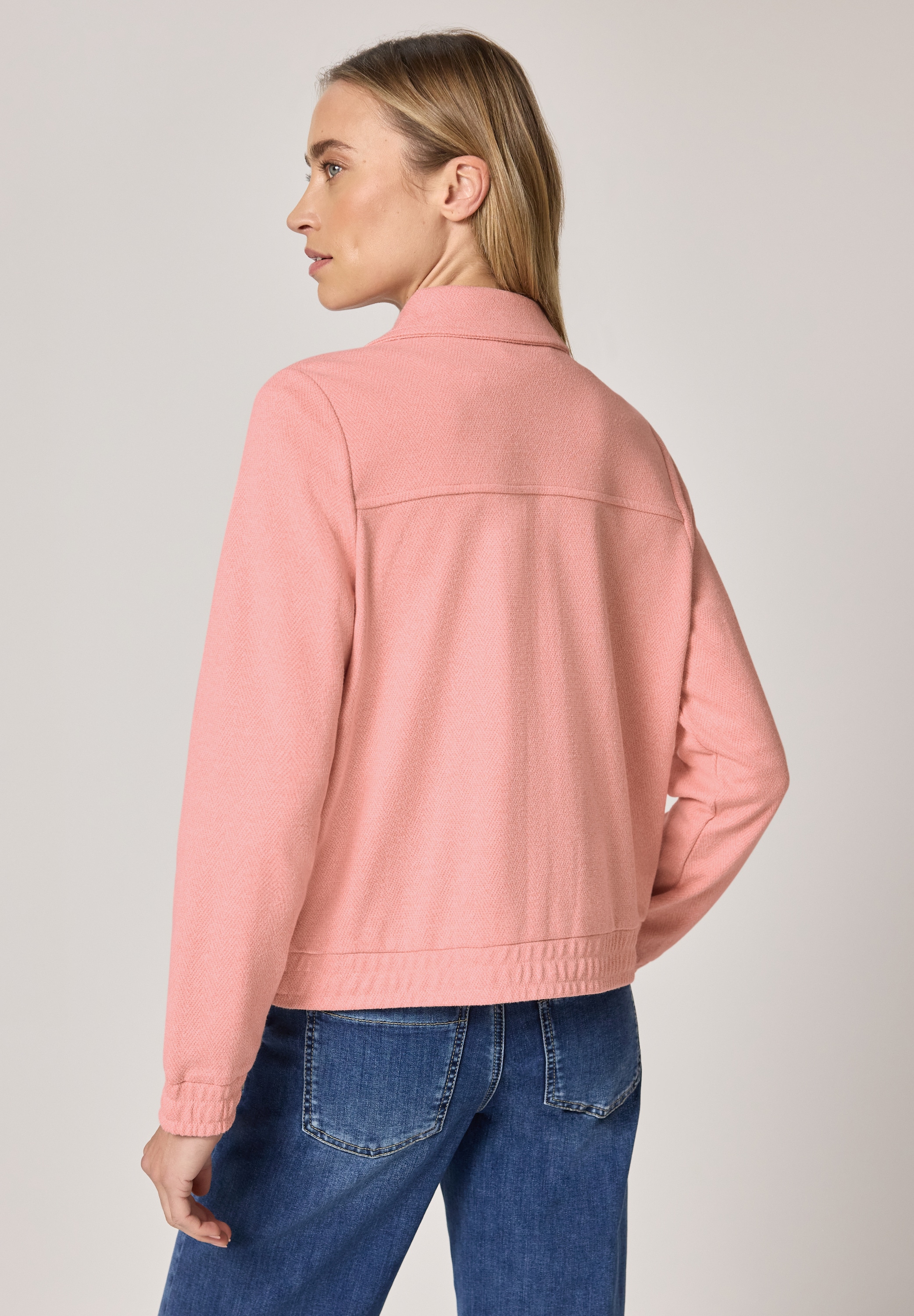 STREET ONE Blouson ohne Kapuze im soften Baumwoll-Mix